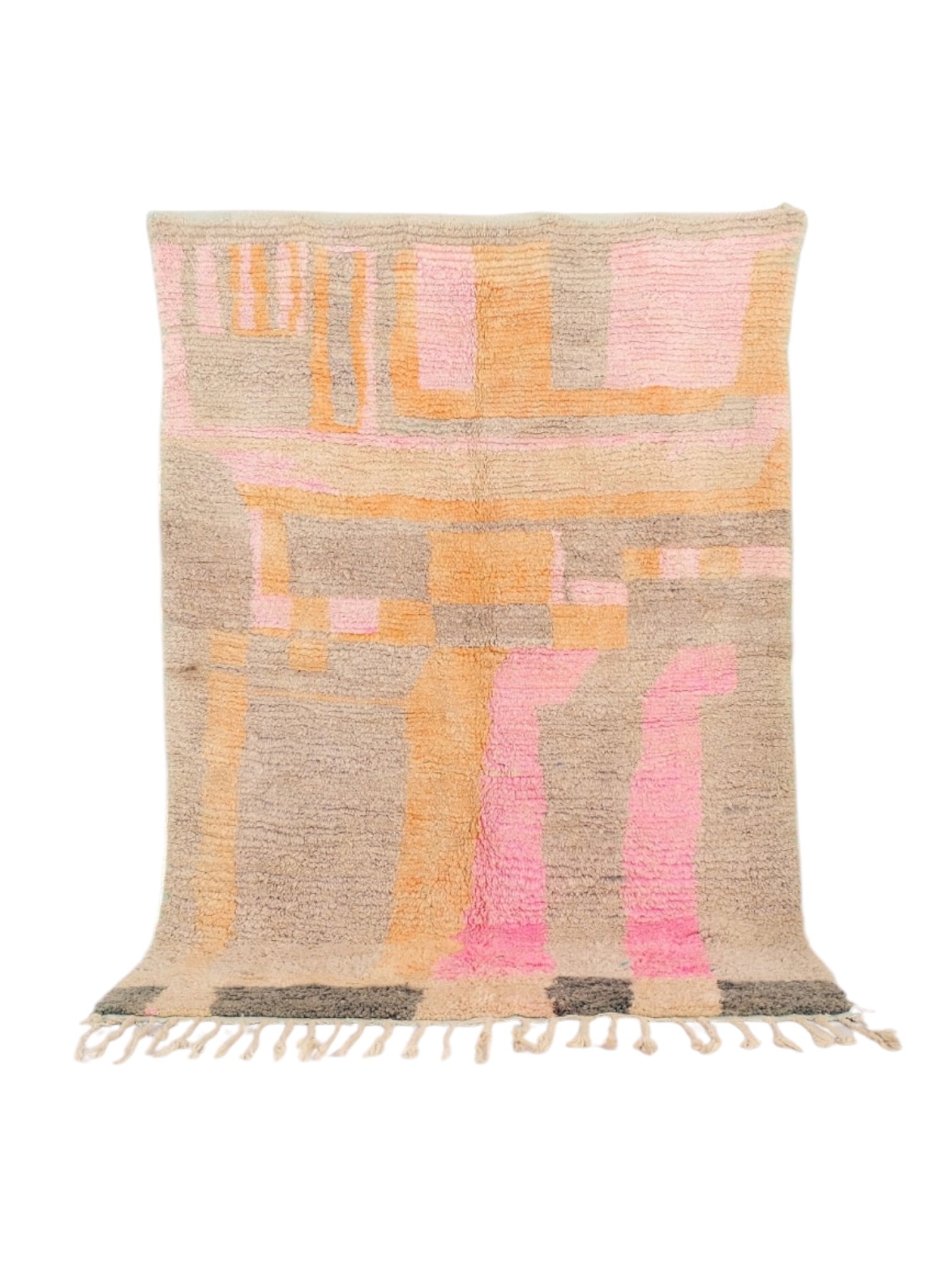 Vintage Moroccan Rug | 246cm x 153cm - Sorbet Boujaad