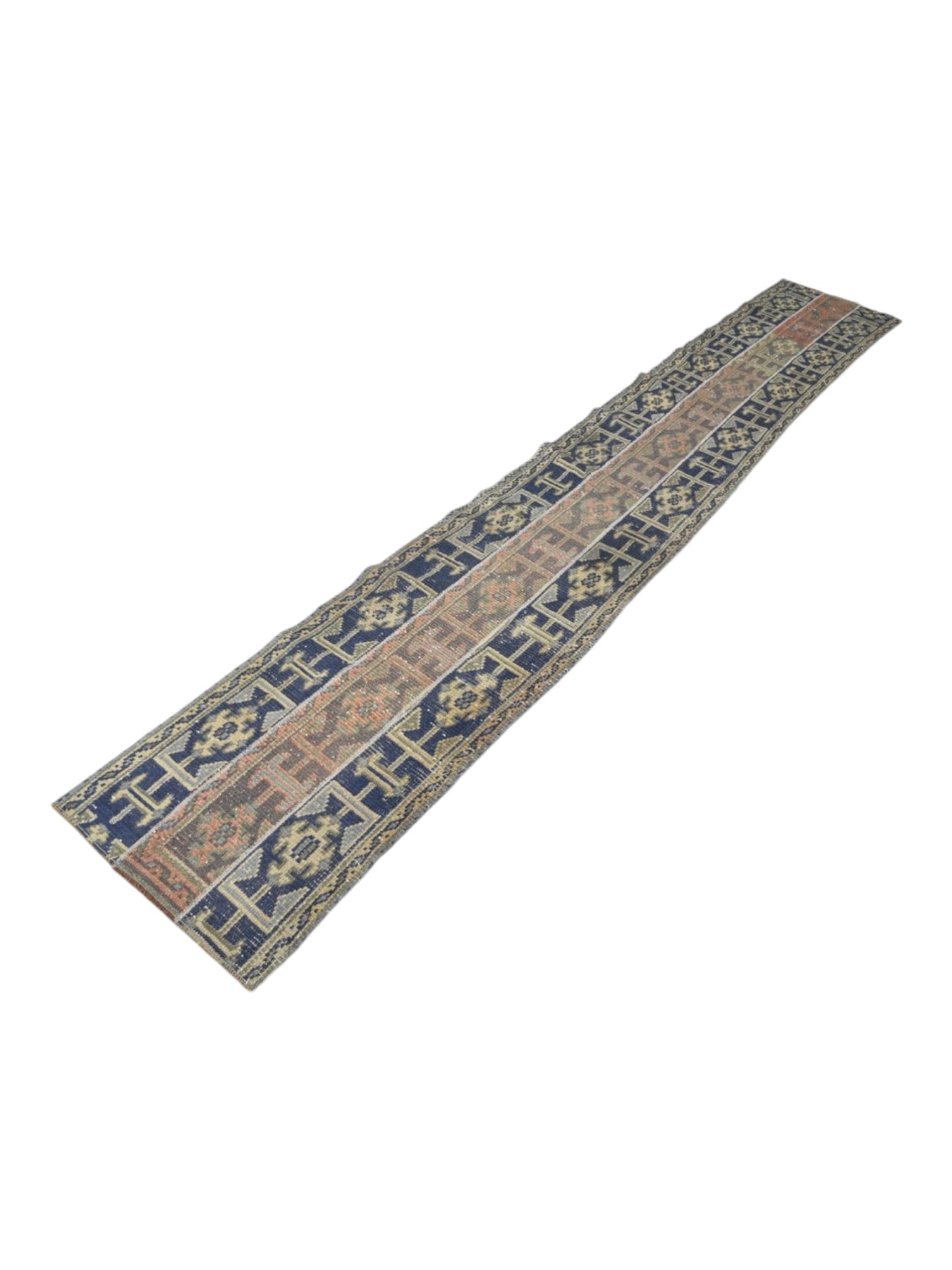 Rare Vintage Turkish Runner - Oushak (322cm x 50cm)