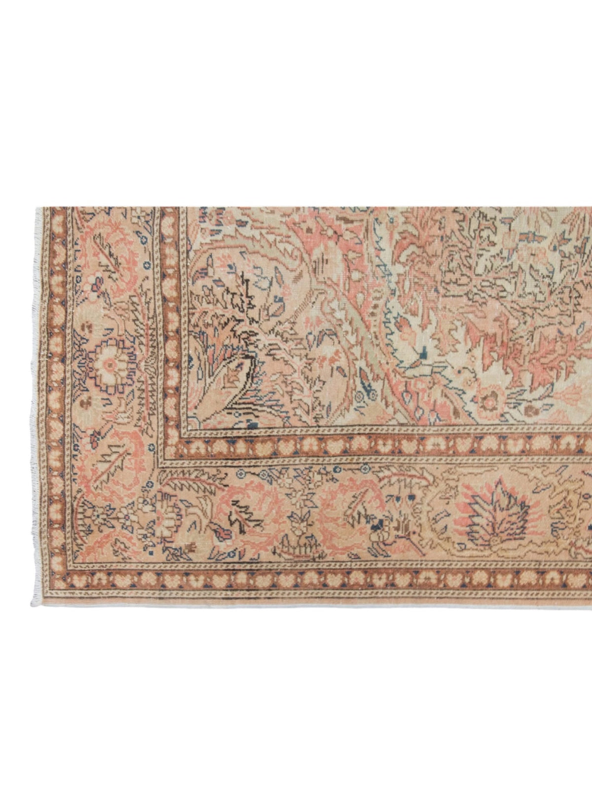 Rare 1960s Vintage Turkish Rug - Rose Garden Oushak (305cm x 200cm)
