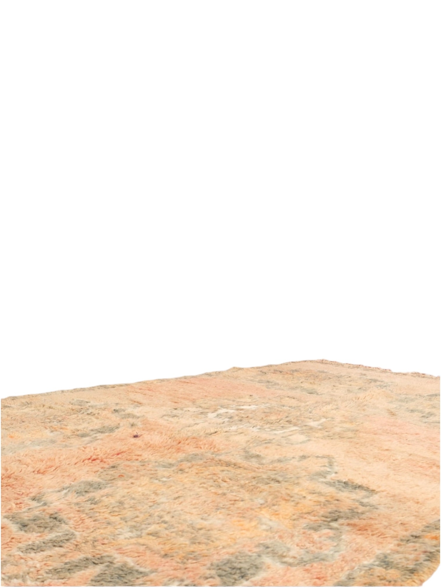 Vintage Moroccan Rug | 272cm x 172cm - Apricot Blush Boujaad