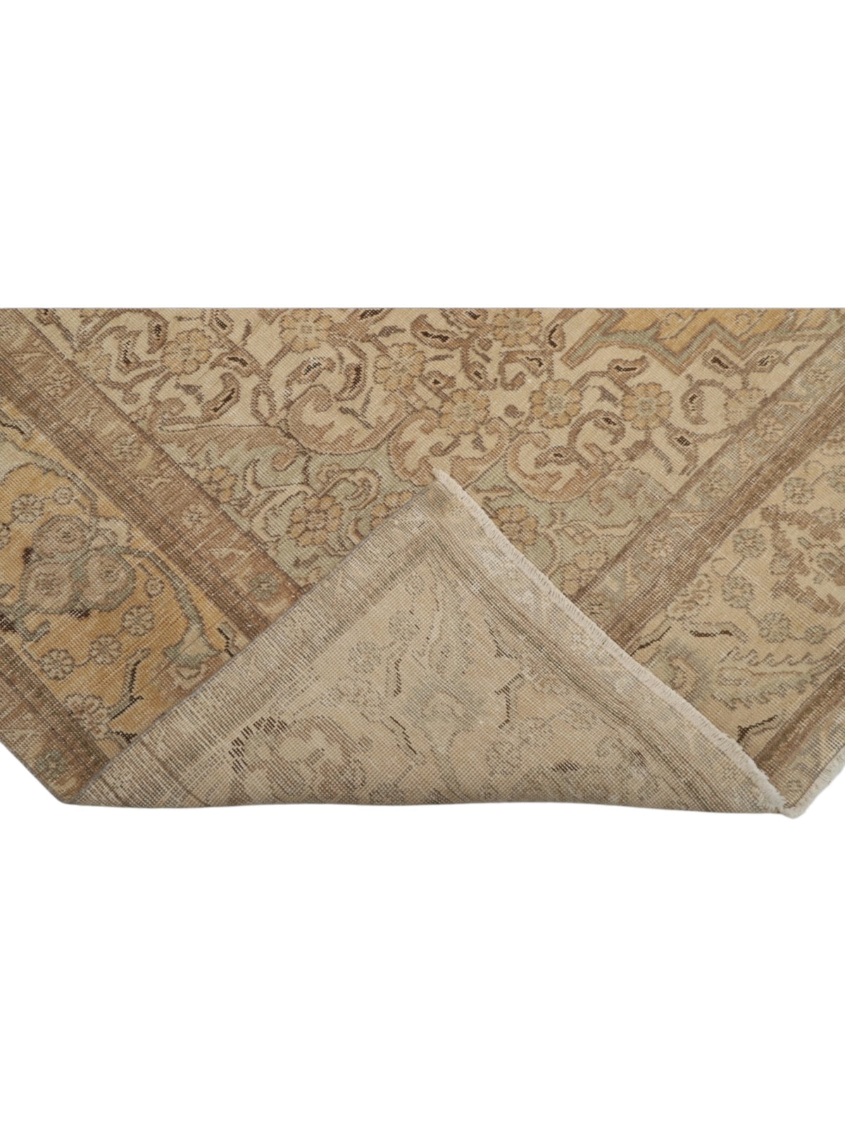 Rare 1950s Vintage Turkish Rug | Garden in the Sun Oushak - (380cm x 291cm)