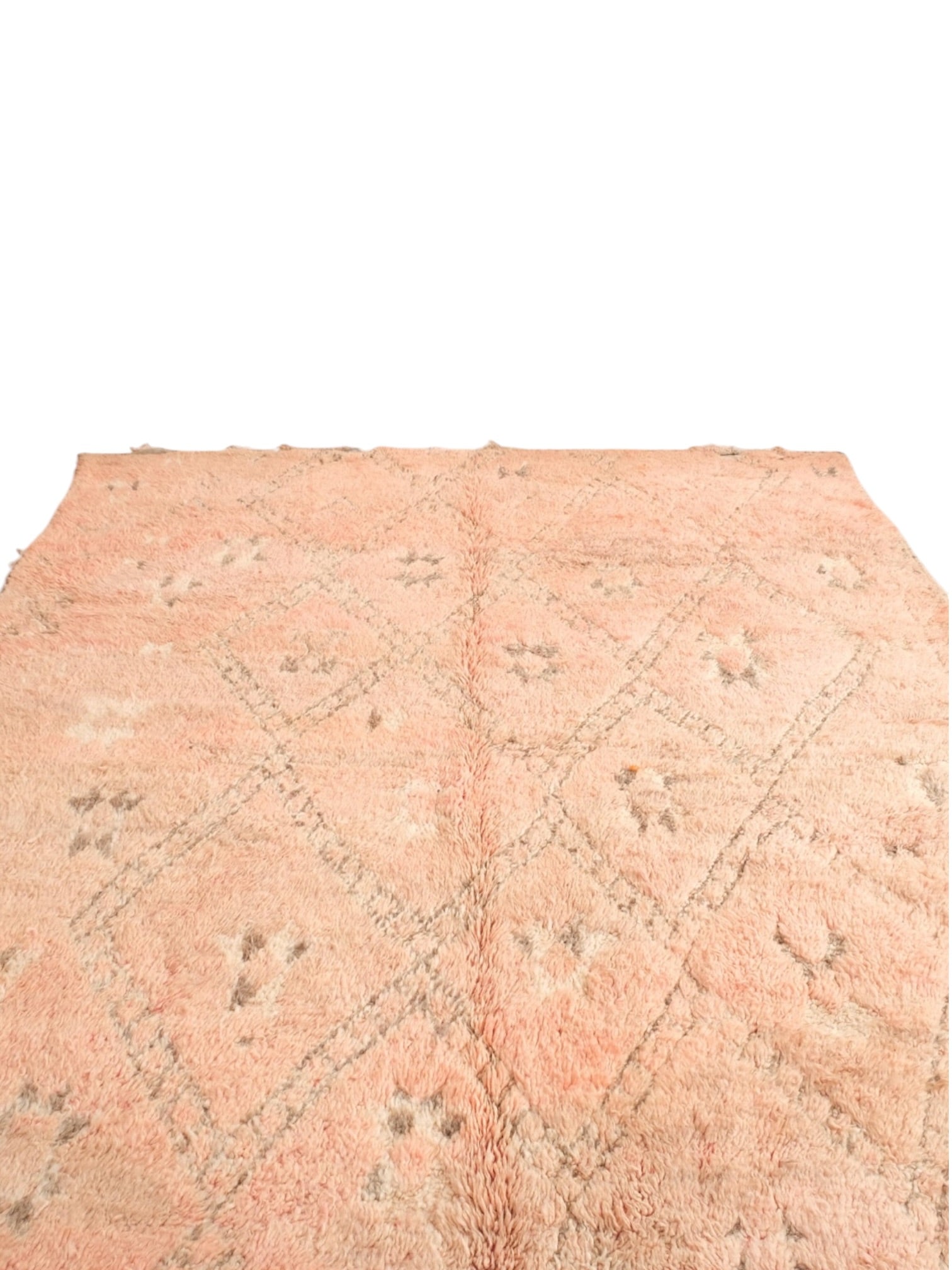 Vintage Moroccan Rug | 380cm x 194cm - Pinky Peach Boujaad