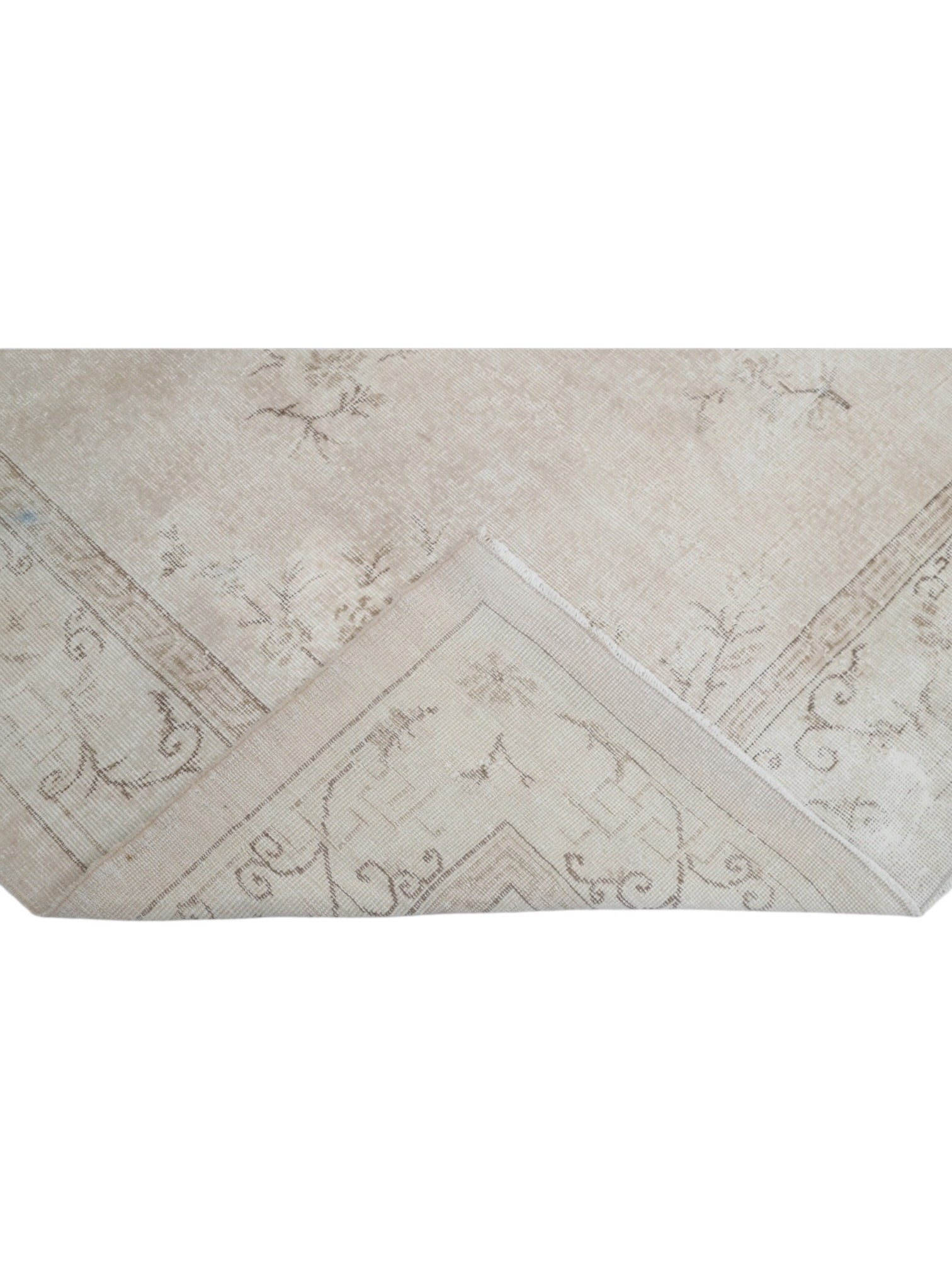 Vintage Turkish Rug - Faded Pearl Oushak (294cm x 217cm)