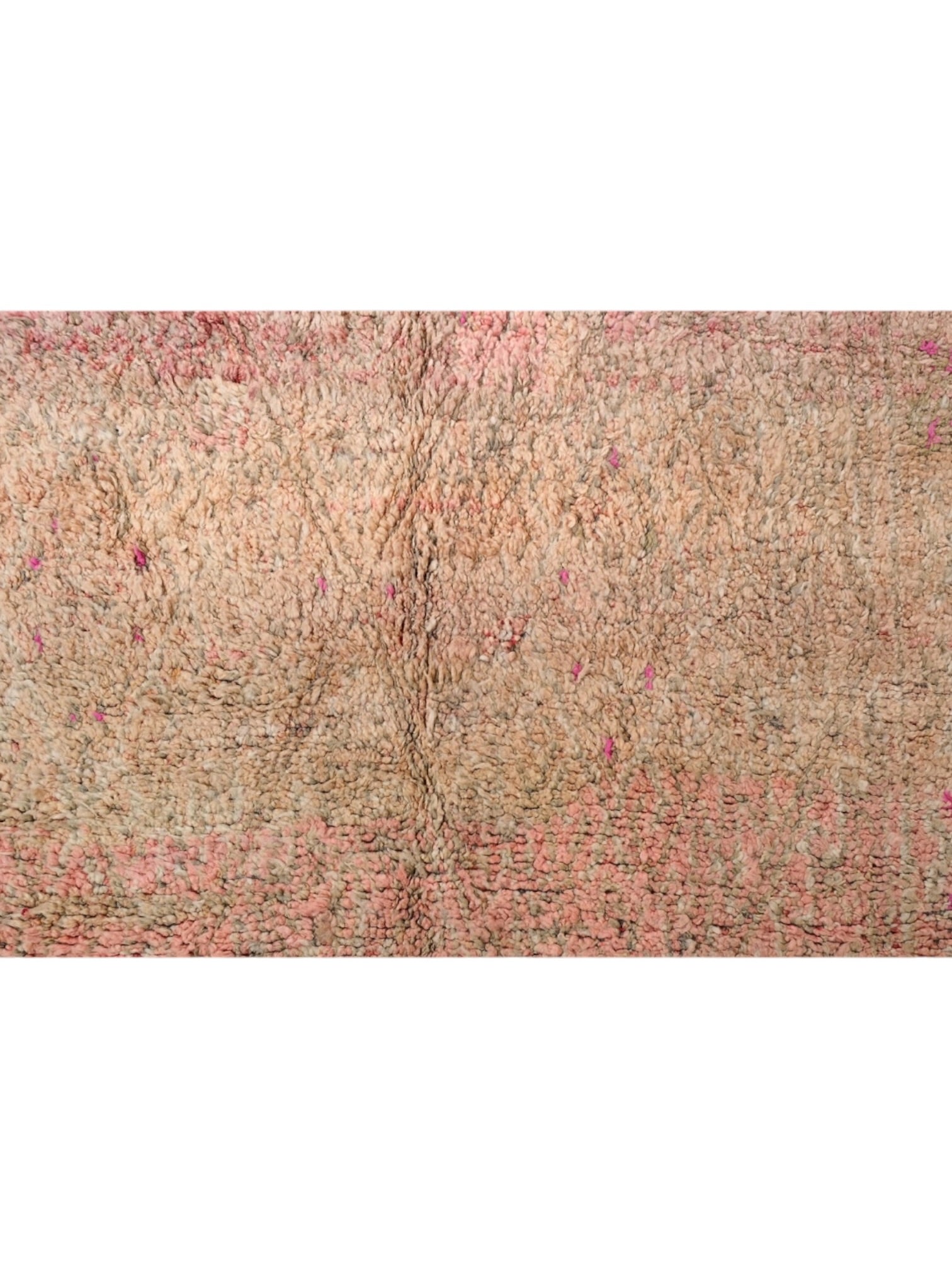 Vintage Moroccan Beni Mguild Rug | 281cm x 188cm - Pink Apricot