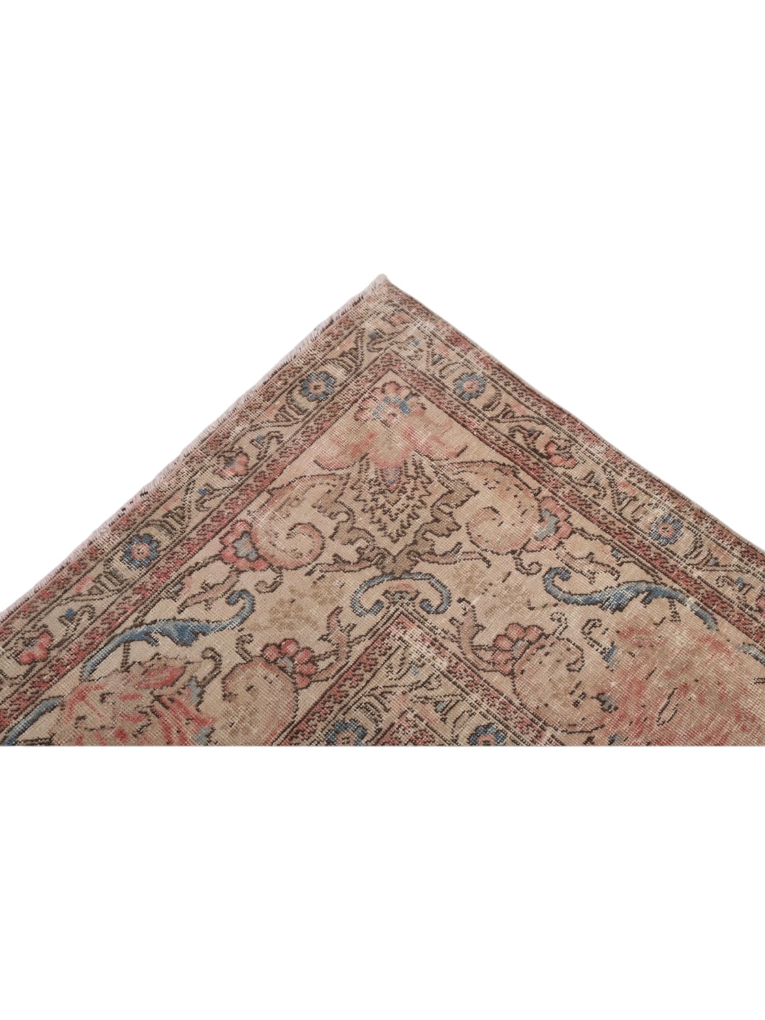 Rare 1950s Vintage Turkish Rug - Rosewater Gaden Oushak (378cm x 285cm)