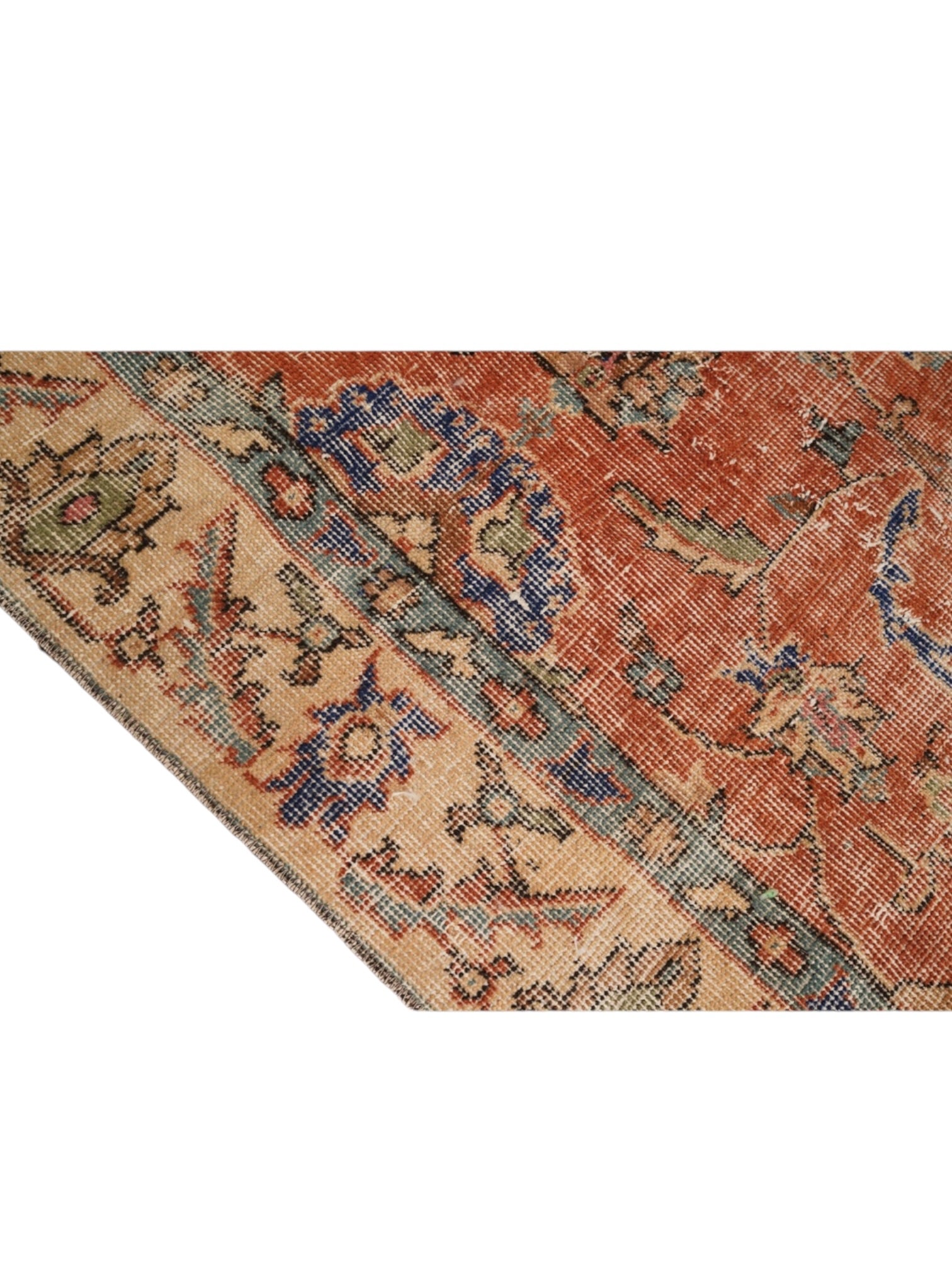 Vintage Turkish Rug - Terracotta Sol Oushak (247cm x 131cm)