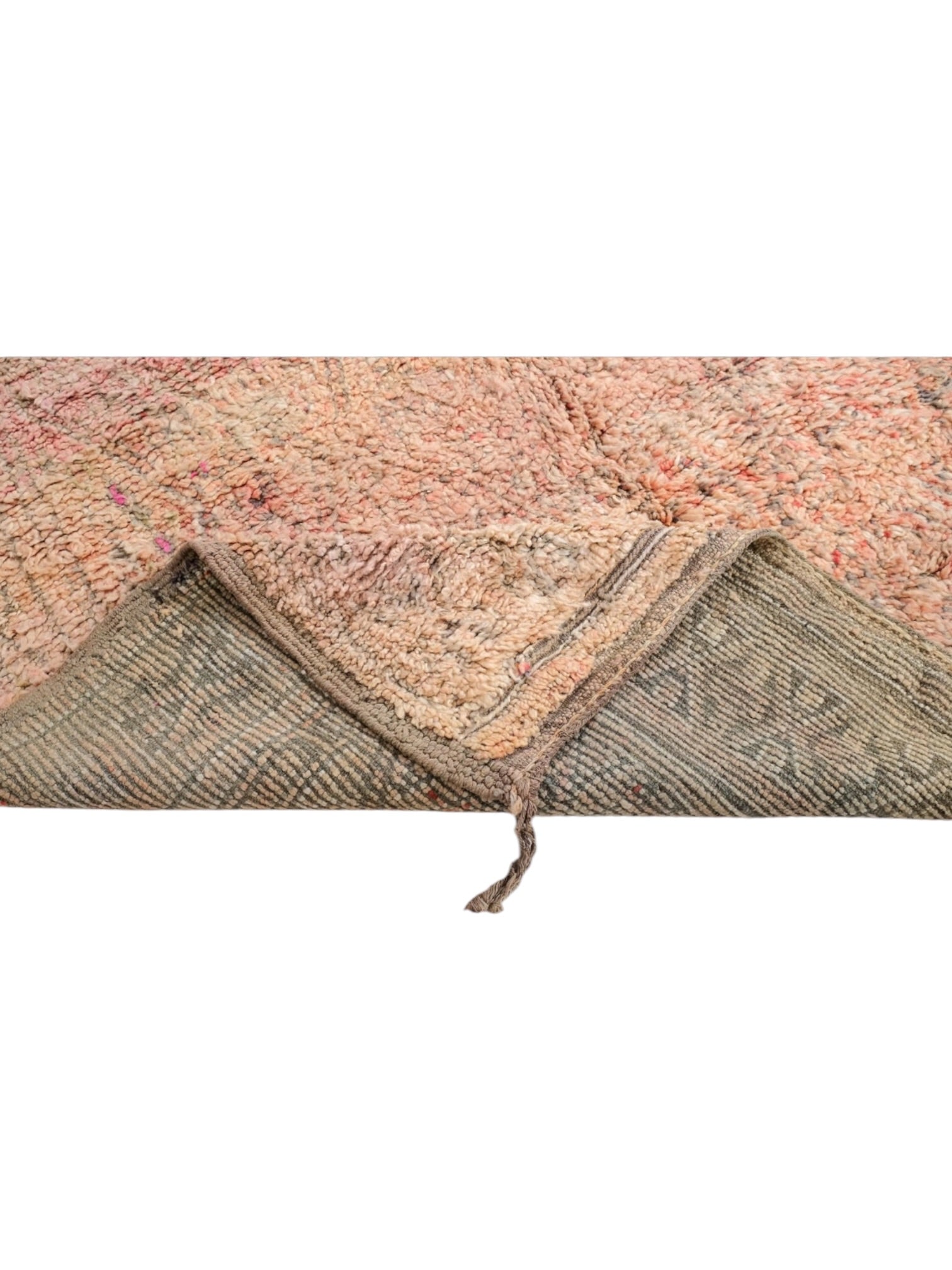 Vintage Moroccan Beni Mguild Rug | 281cm x 188cm - Pink Apricot