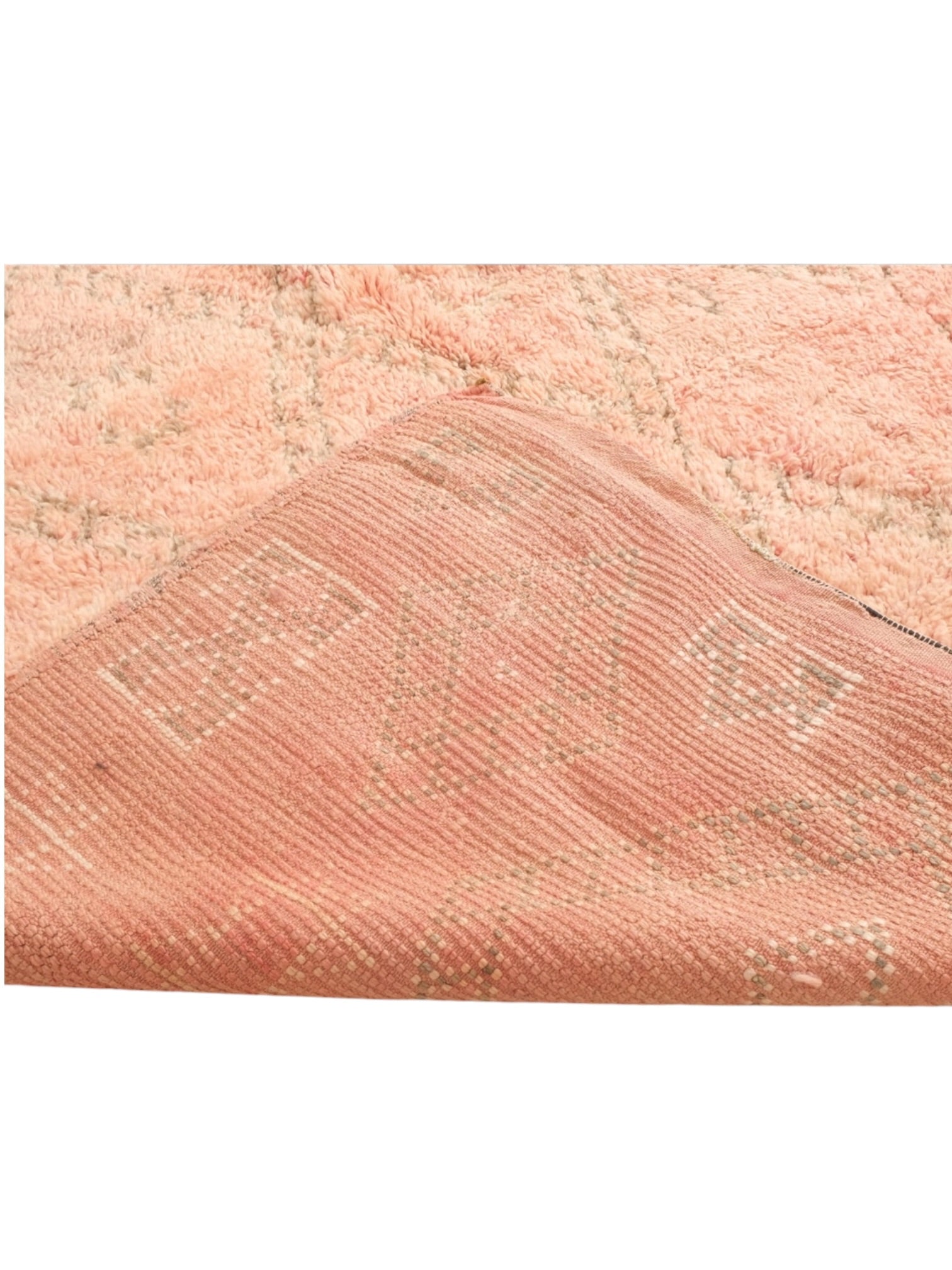 Vintage Moroccan Rug | 380cm x 194cm - Pinky Peach Boujaad