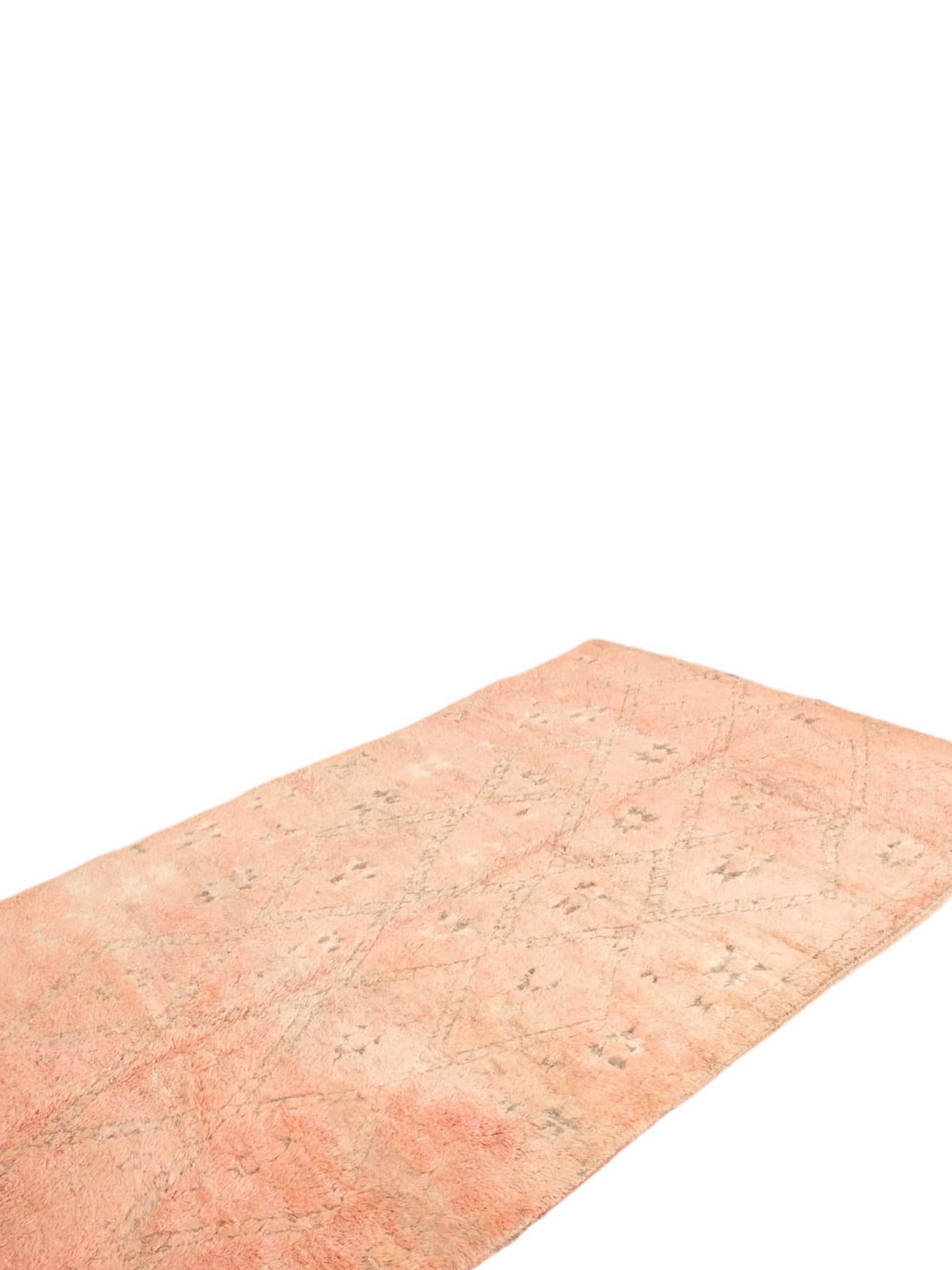 Vintage Moroccan Rug | 380cm x 194cm - Pinky Peach Boujaad