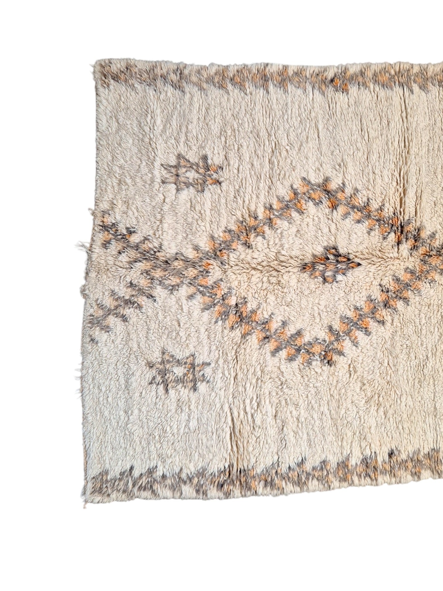 Vintage Moroccan Beni Ourain Rug | 267cm x 167cm - Beni Snow