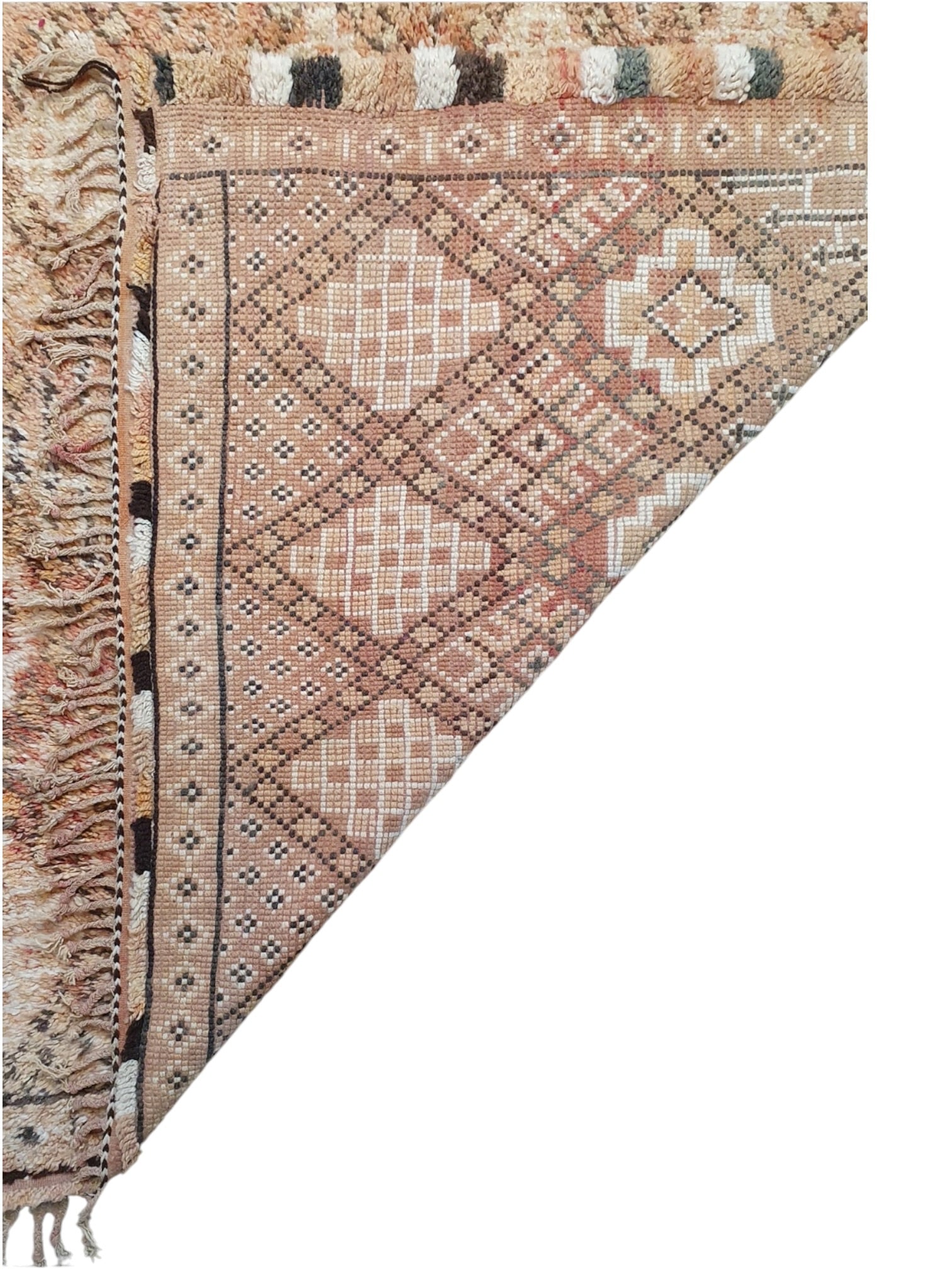 Vintage Moroccan Beni Ourain Rug | 387cm x 193cm - Beni Rose