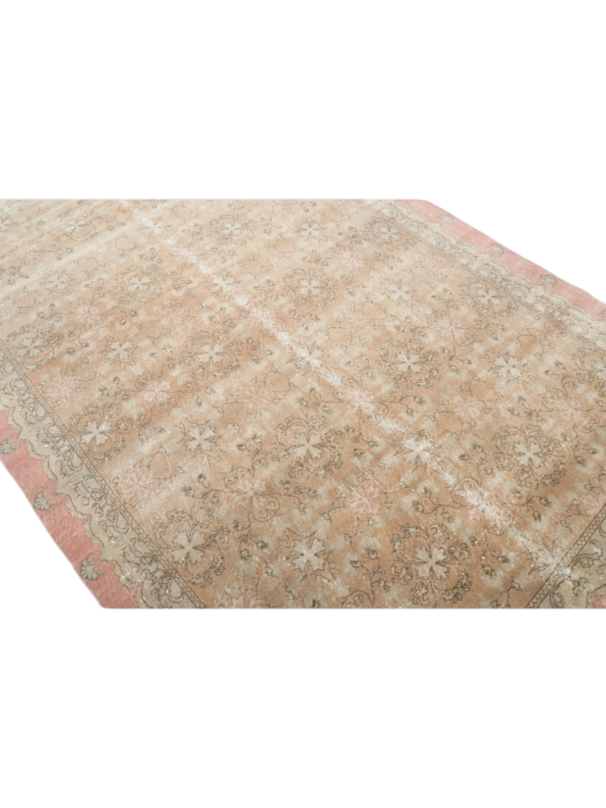 Vintage Turkish Rug - Rosewater Garden Oushak (278cm x 186cm)