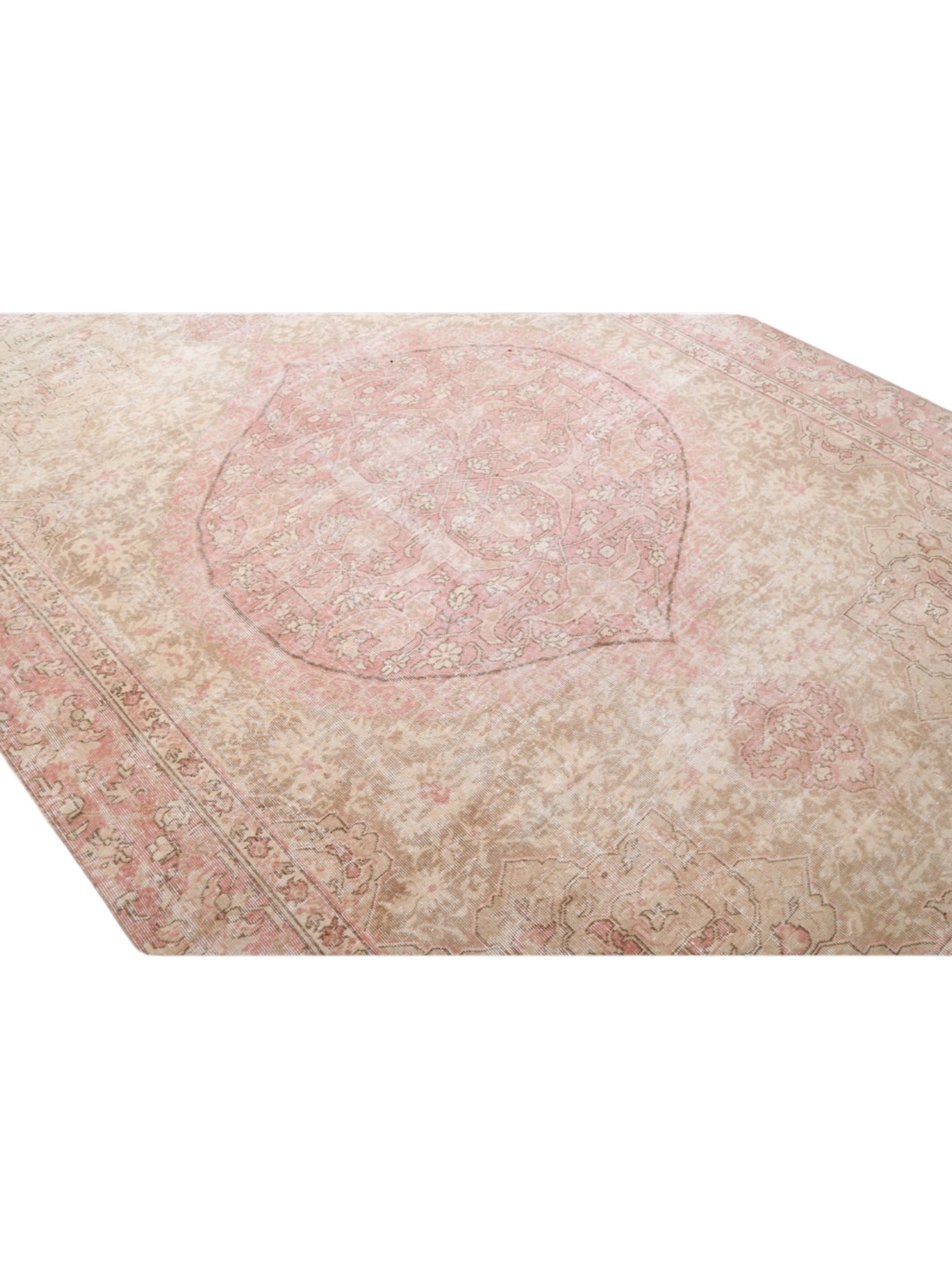 Vintage Turkish Rug - Rose Bloom Oushak (325cm x 225cm)