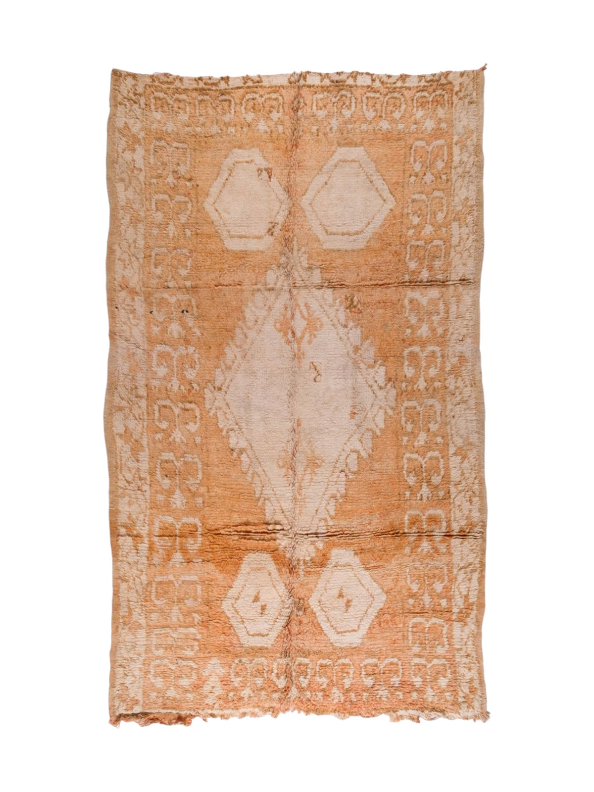 Vintage Moroccan Rug | 322cm x 178cm - Neutral Boujaad