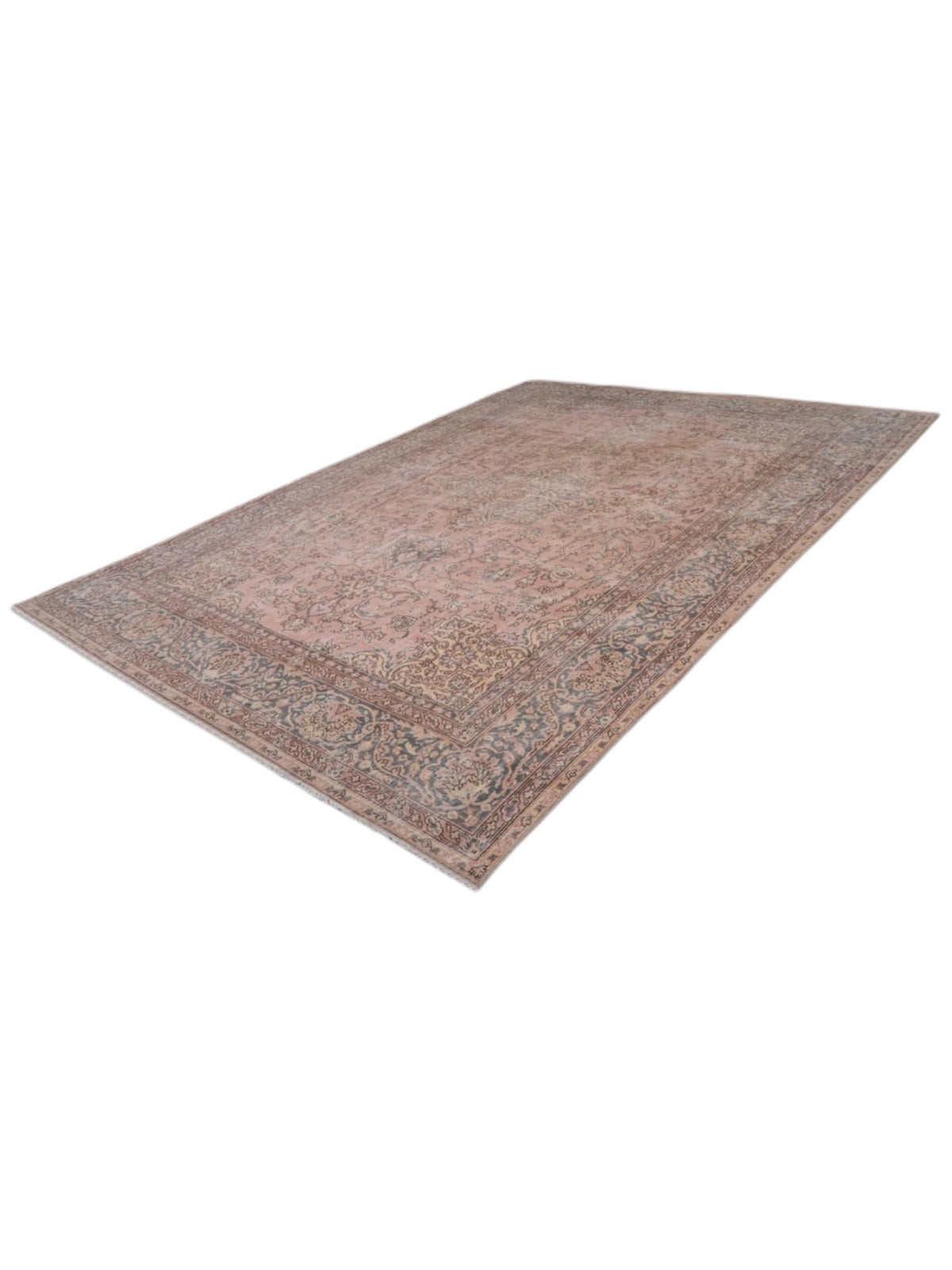 Rare 1960s Vintage Turkish Rug - Romance Bloom Oushak (394cm x 294cm)