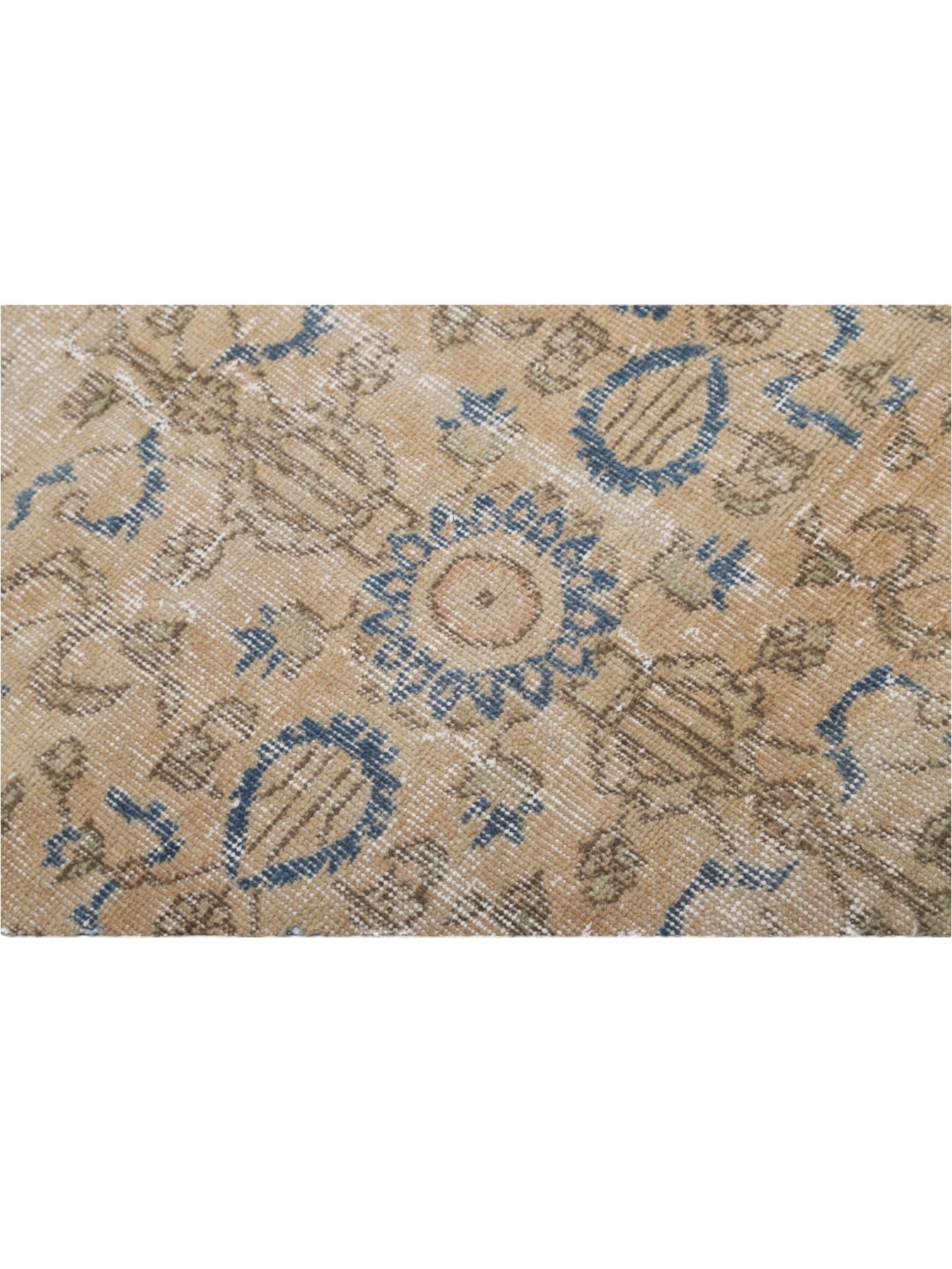 Vintage Turkish Rug - Azure Oushak (190cm x 104cm)