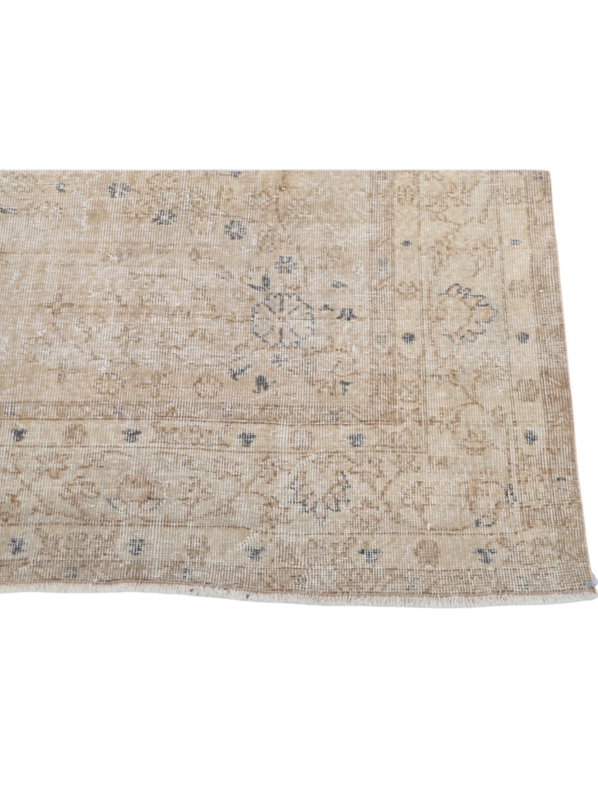 Vintage Turkish Rug - Champagne Garden Oushak (294cm x 201cm)