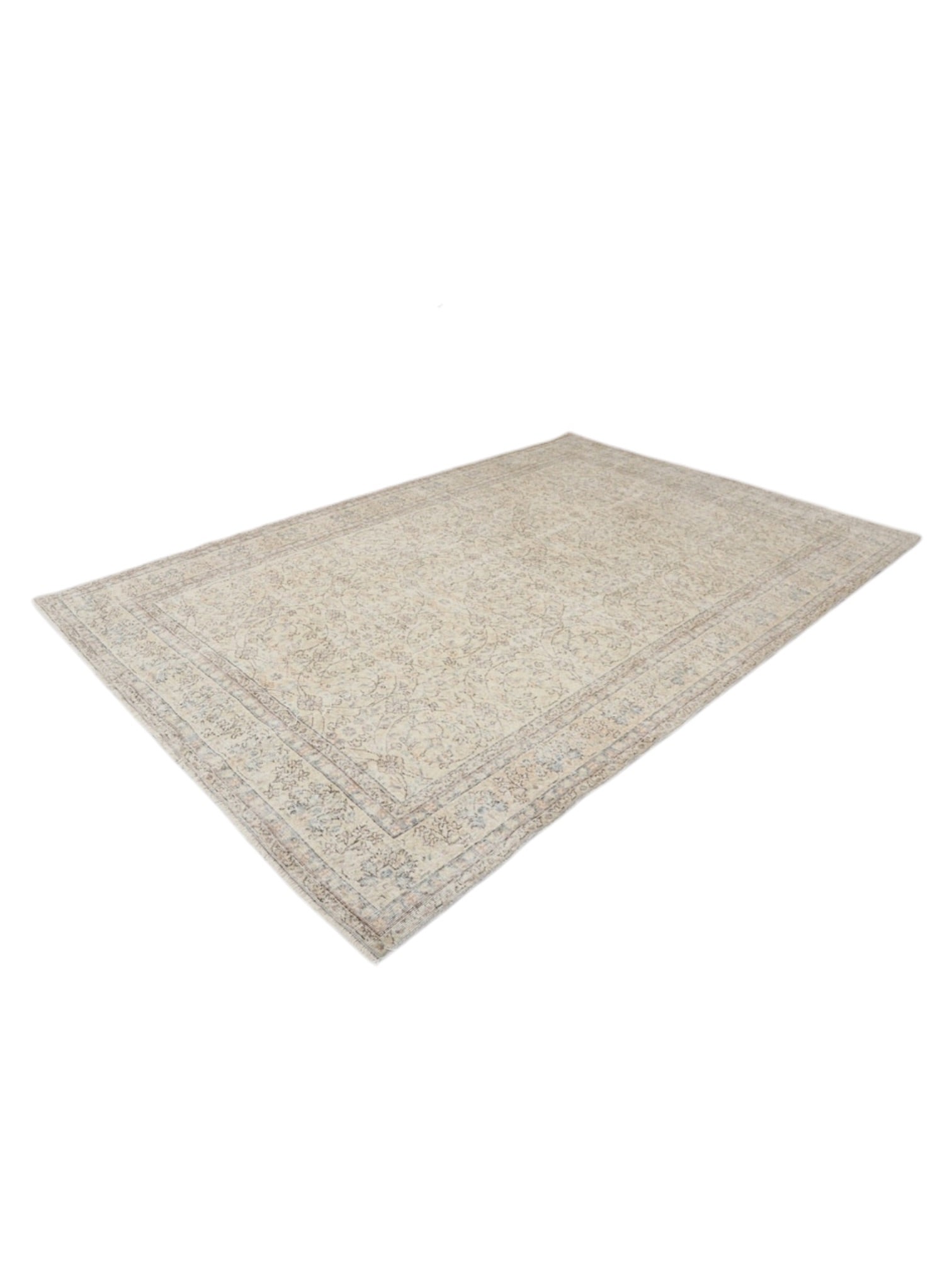 Vintage Turkish Rug - Faded Meadow Oushak (313cm x 207cm)