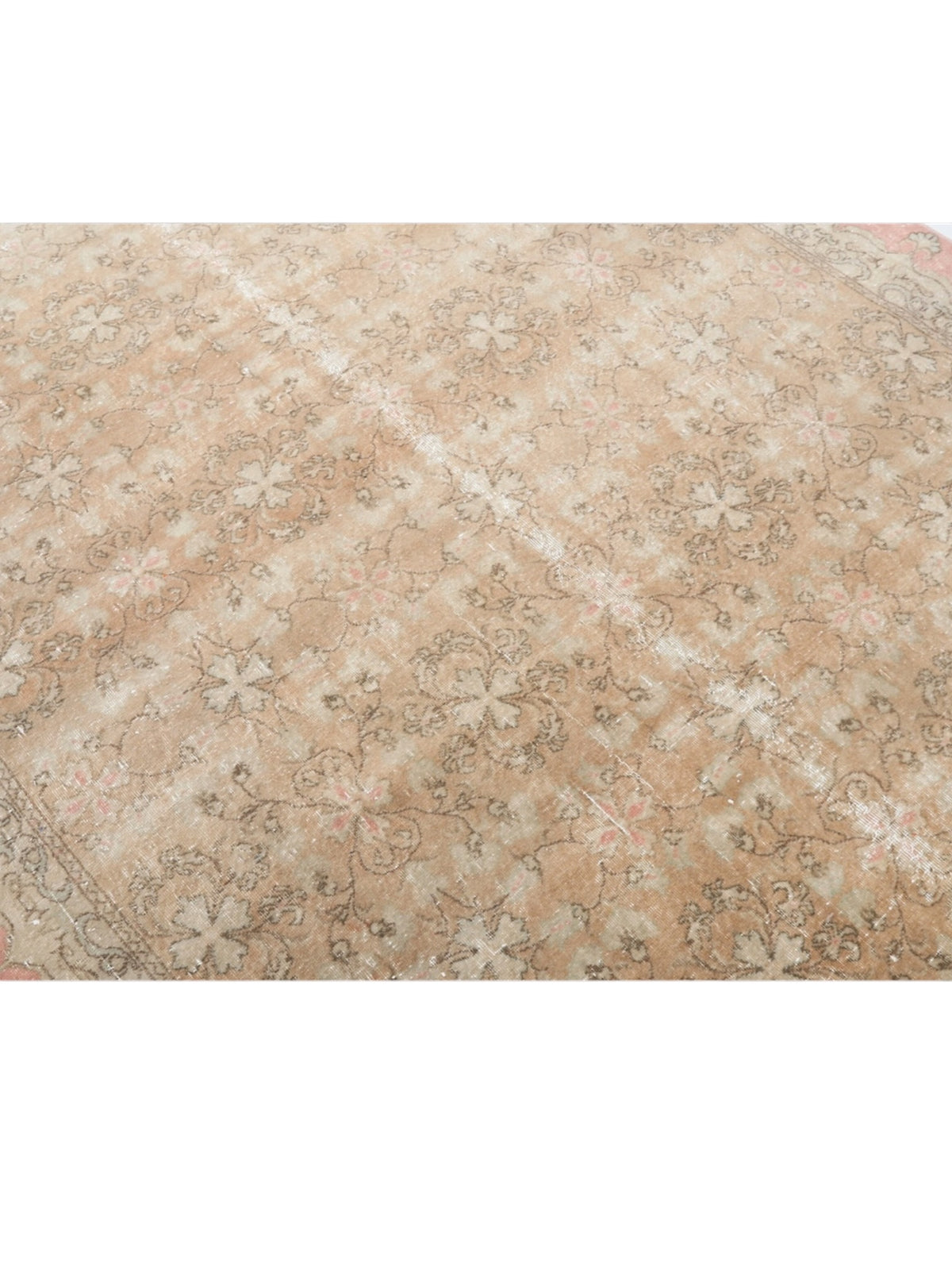 Vintage Turkish Rug - Rosewater Garden Oushak (278cm x 186cm)