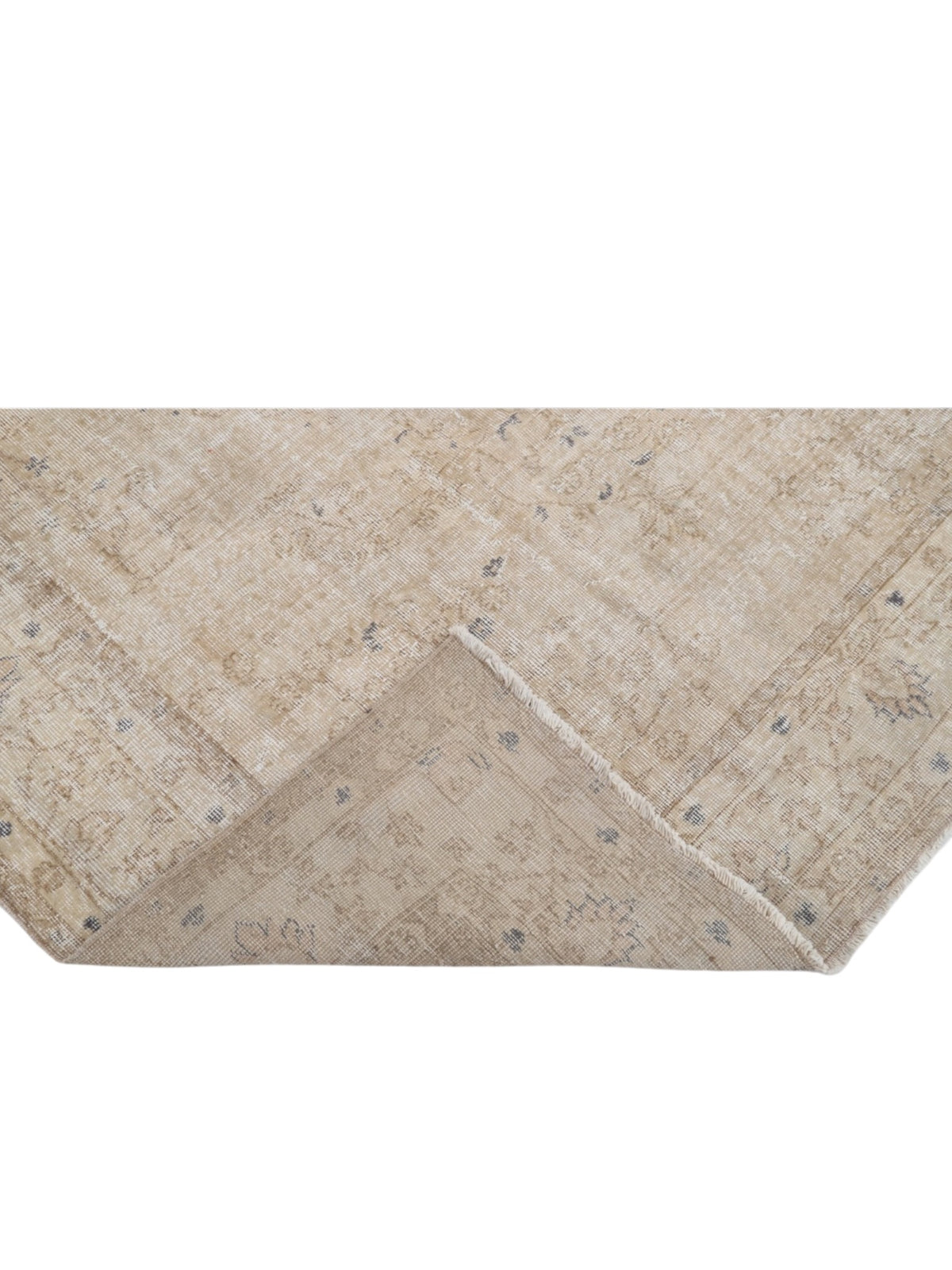 Vintage Turkish Rug - Champagne Garden Oushak (294cm x 201cm)