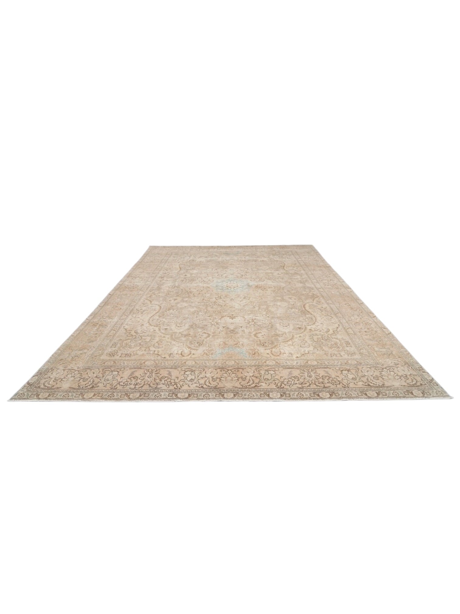 Rare Vintage Turkish Rug - Moonflower Oushak (385 cm x 292 cm)