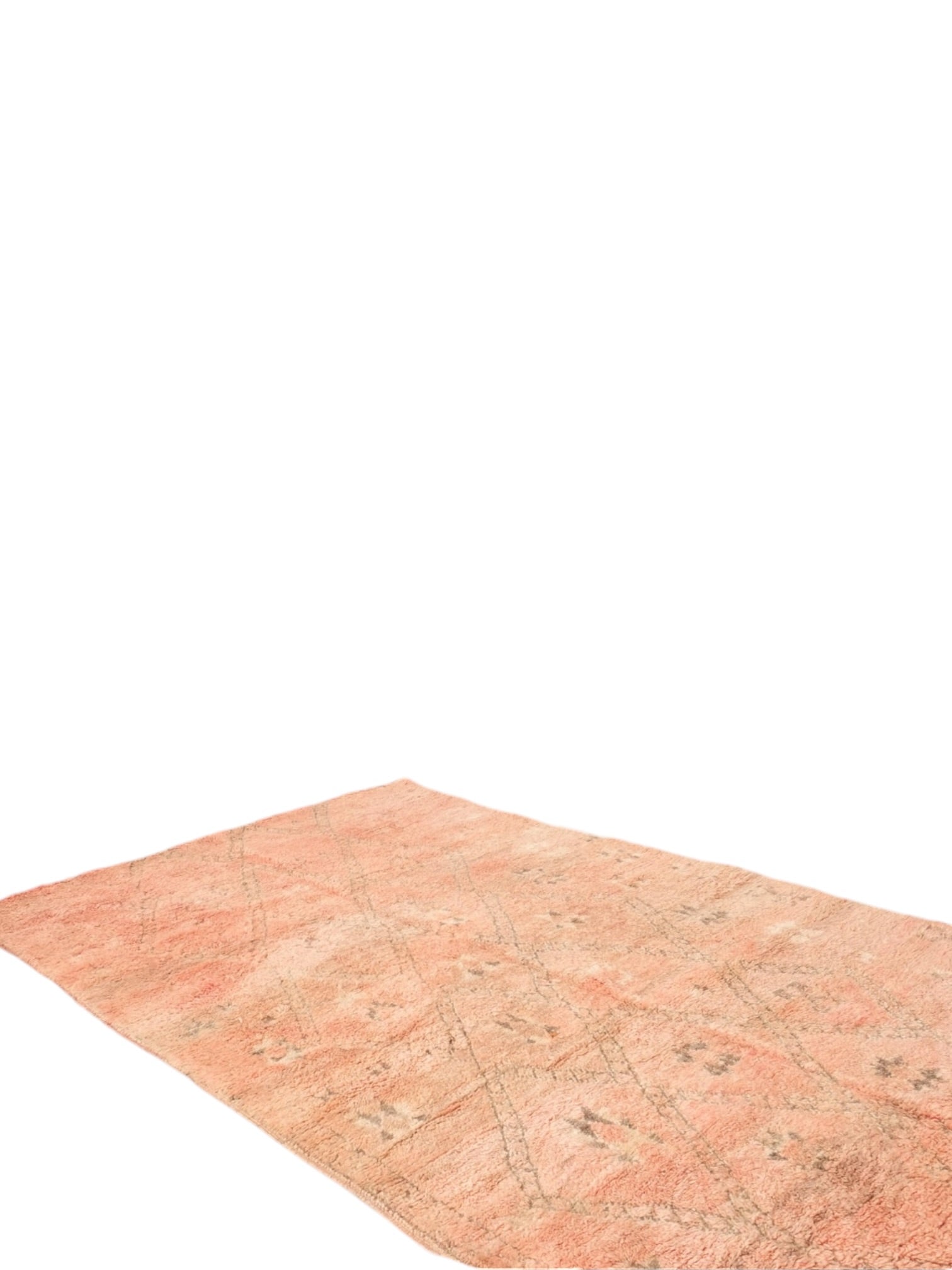 Vintage Moroccan Rug | 380cm x 194cm - Pinky Peach Boujaad