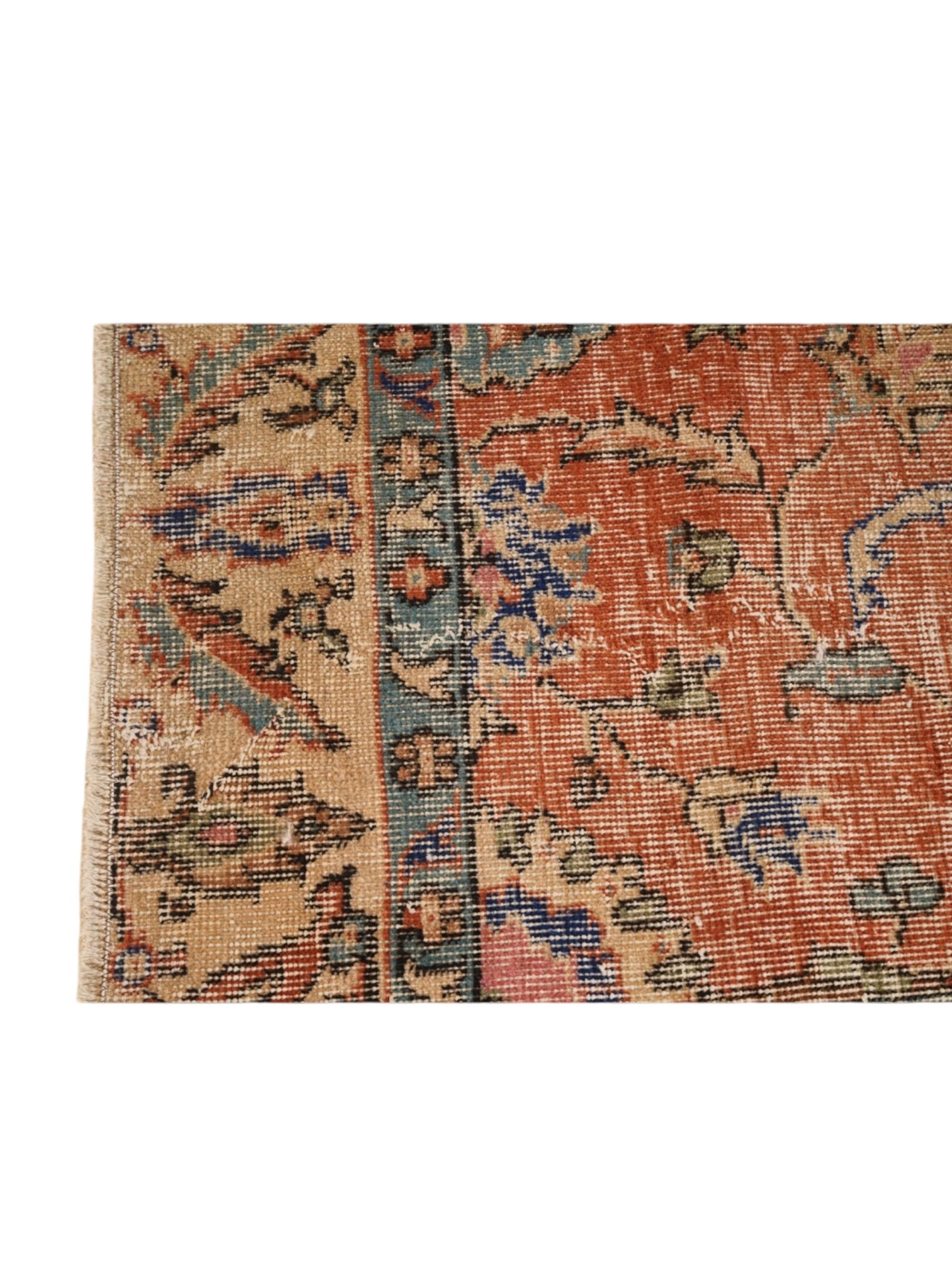 Vintage Turkish Rug - Terracotta Sol Oushak (247cm x 131cm)