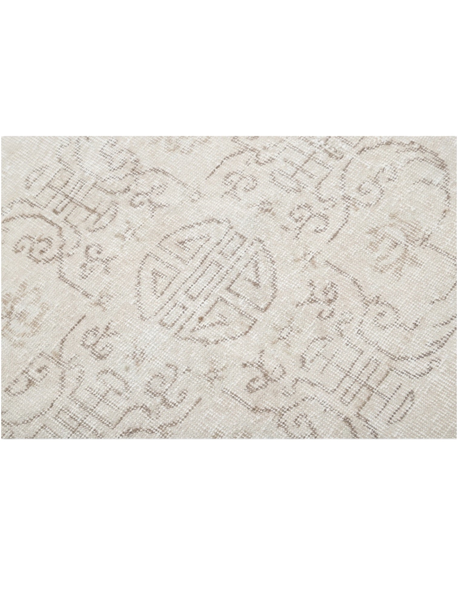 Vintage Turkish Rug - Faded Pearl Oushak (294cm x 217cm)