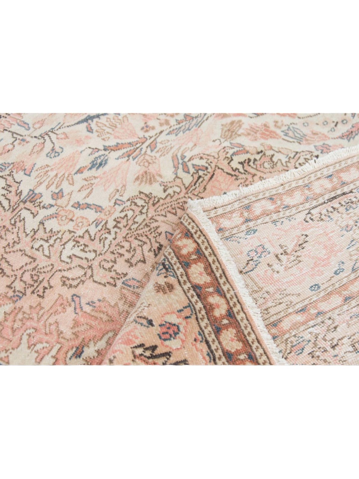 Rare 1960s Vintage Turkish Rug - Rose Garden Oushak (305cm x 200cm)