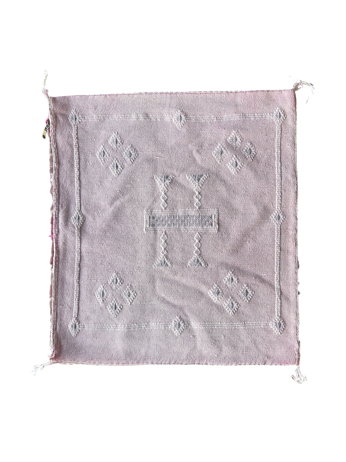 Moroccan Cactus Silk Cushion 50x50cm | Pink 10
