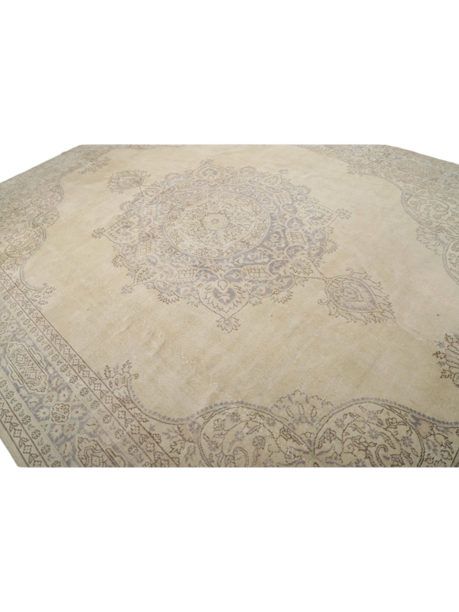 Rare 1950s Vintage Turkish Rug - Oversized Anatolian Oushak (416cm x 315cm)
