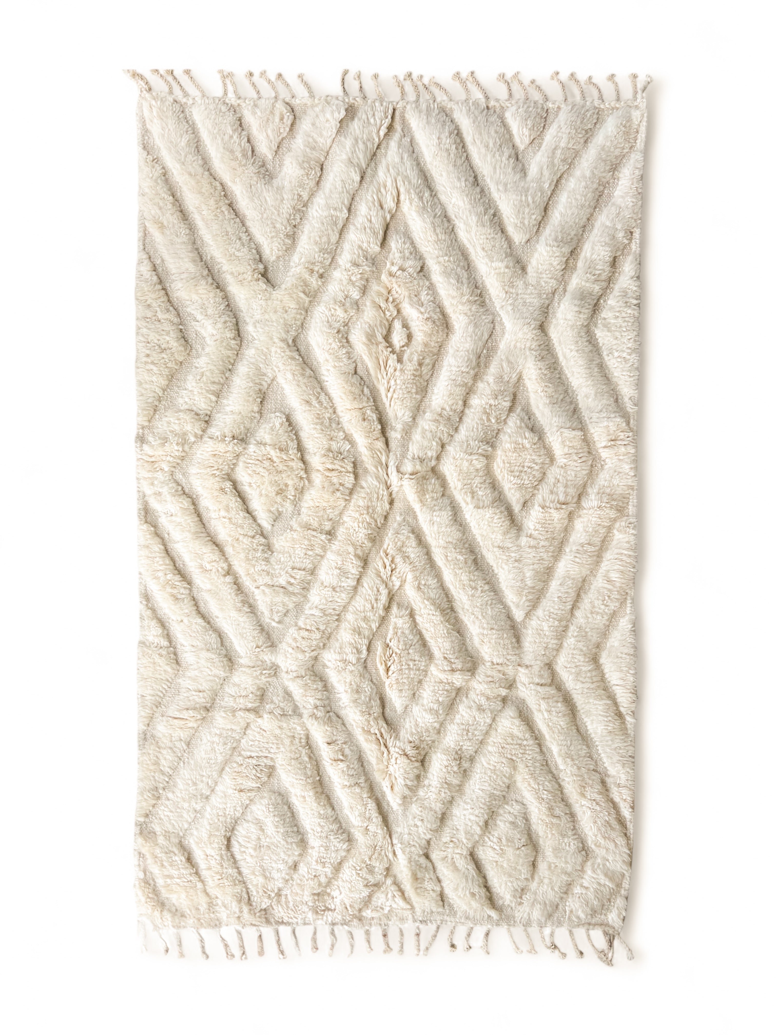 Original Moroccan Beni Ourain Wool Rug - Alma 02 (150cm x 250cm )