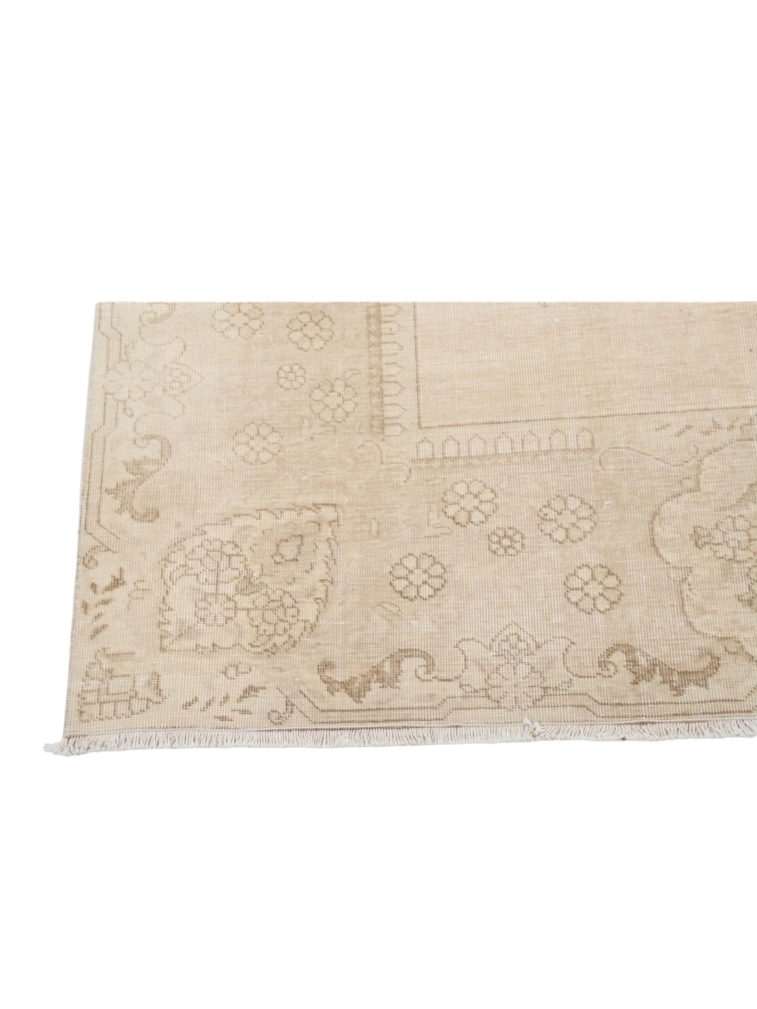 Rare Vintage Turkish Rug - Linen Bloom Oushak (360 cm x 280 cm)