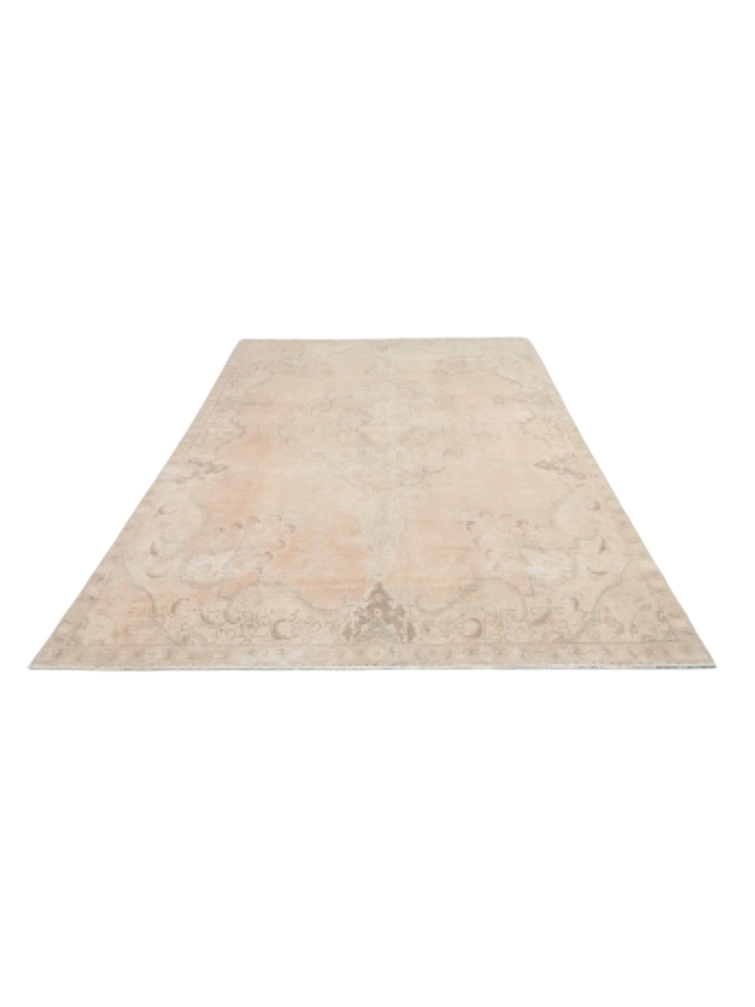 Vintage Turkish Rug - Faded Blossom Oushak (323cm x 216cm)