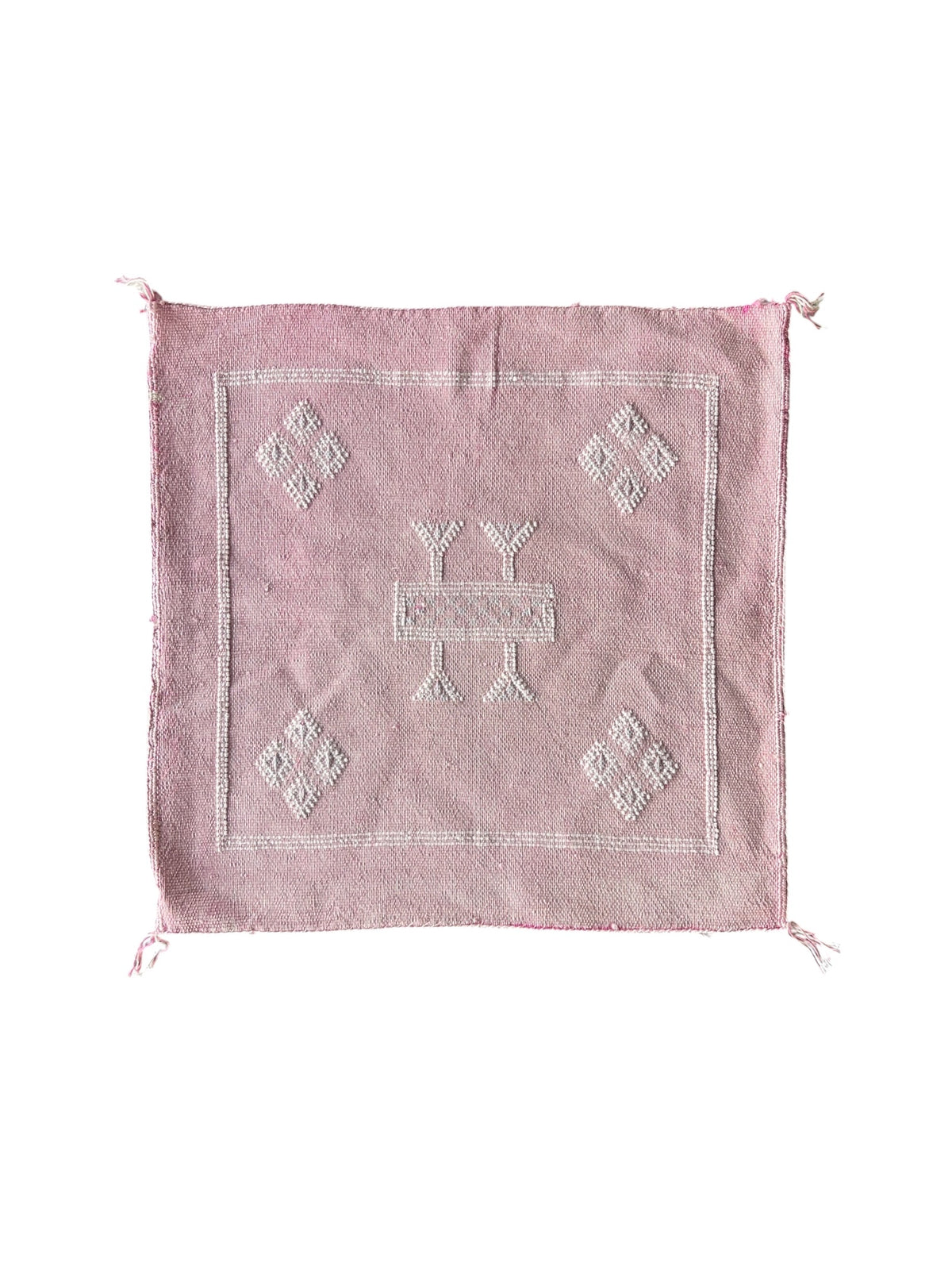 Moroccan Cactus Silk Cushion 50x50cm | Pink 14
