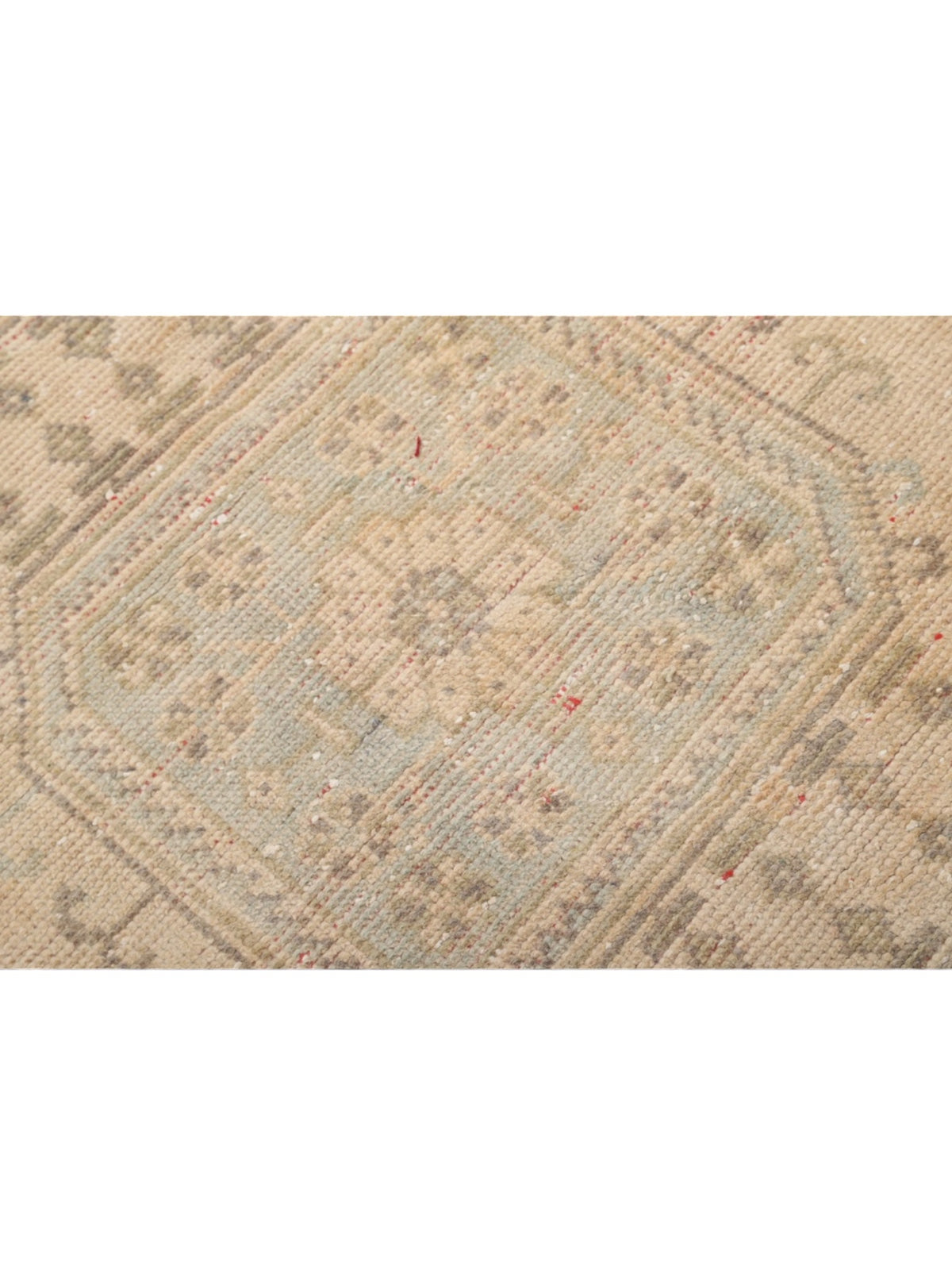 Handwoven Wool Anatolian Runner Rug | Vintage Turkish Oushak (340cm x 137cm)