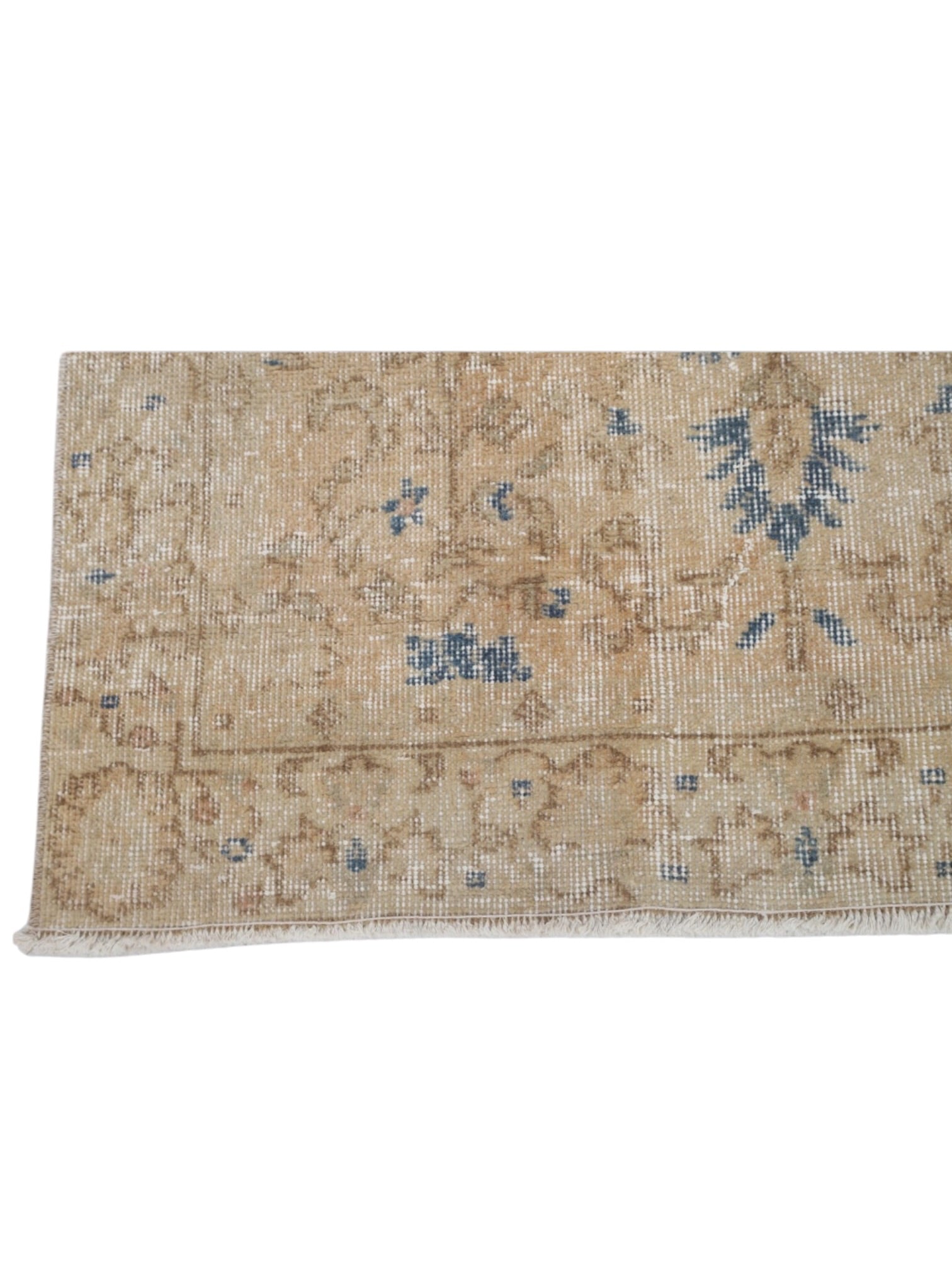 Vintage Turkish Rug - Azure Oushak (190cm x 104cm)