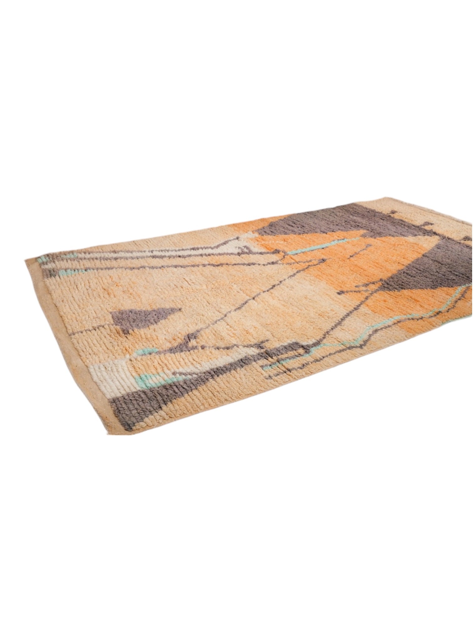 Vintage Moroccan Rug | 276cm x 162cm - Gold Desert Boujaad