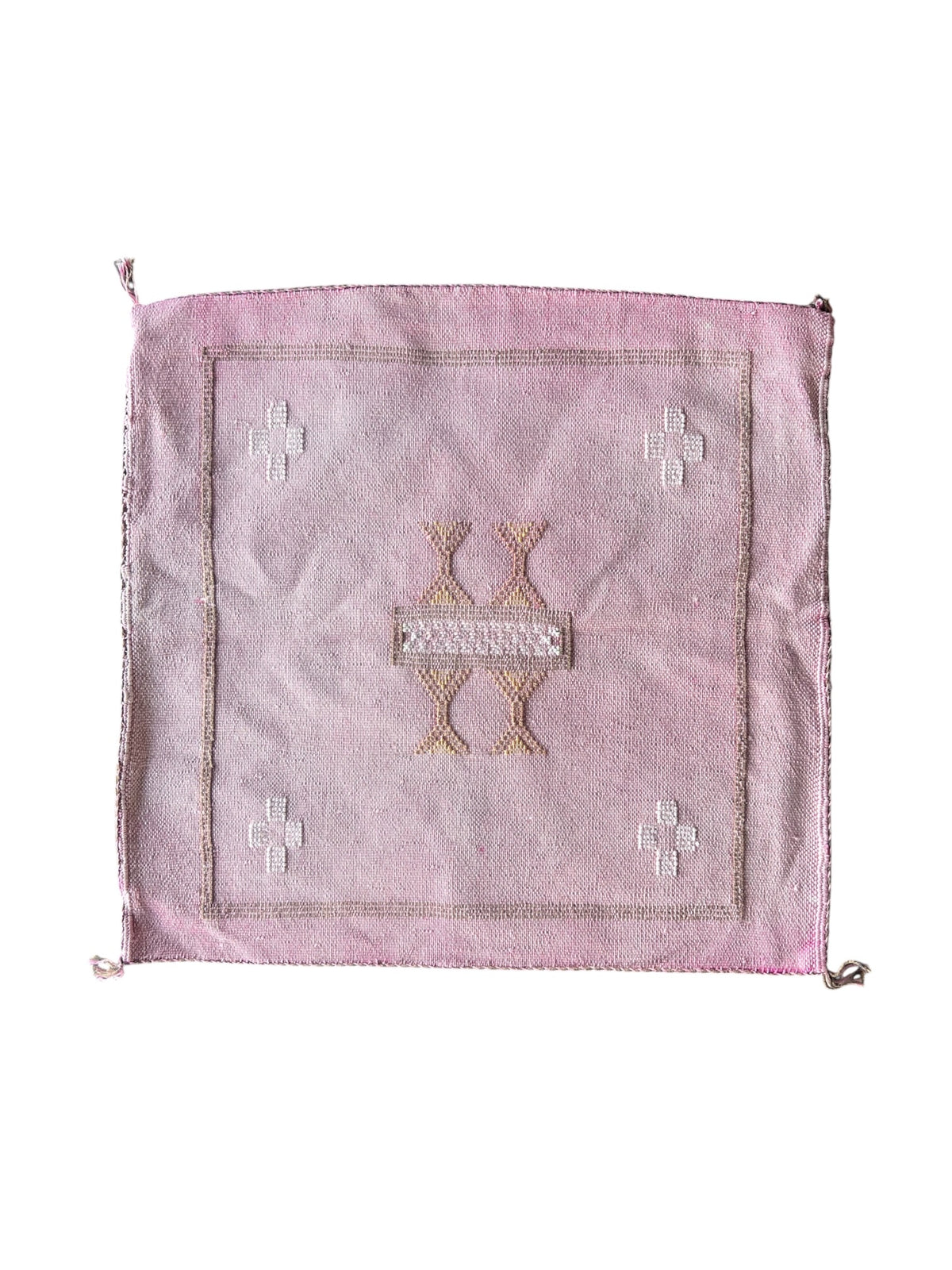 Moroccan Cactus Silk Cushion 50x50cm | Pink 13