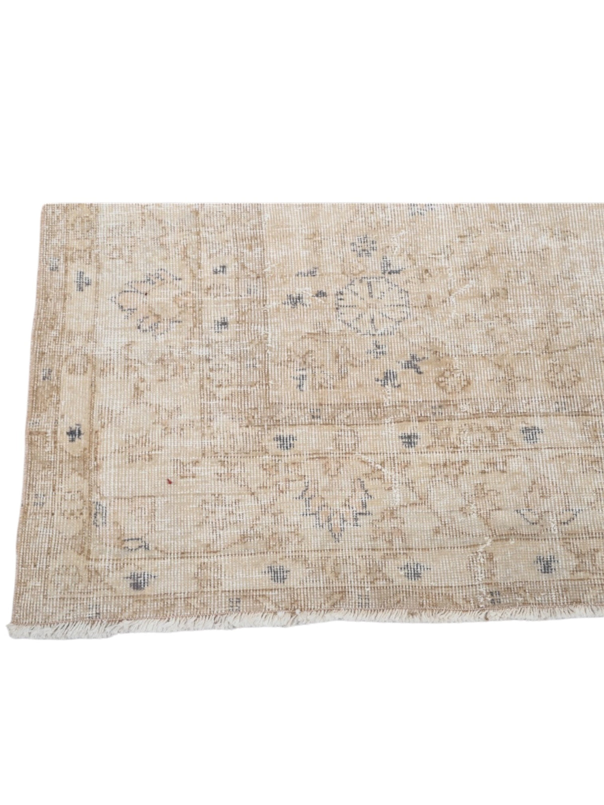 Vintage Turkish Rug - Champagne Garden Oushak (294cm x 201cm)