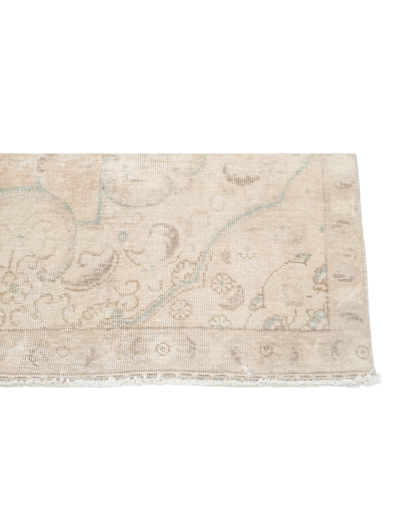 Vintage Turkish Rug - Faded Blossom Oushak (323cm x 216cm)