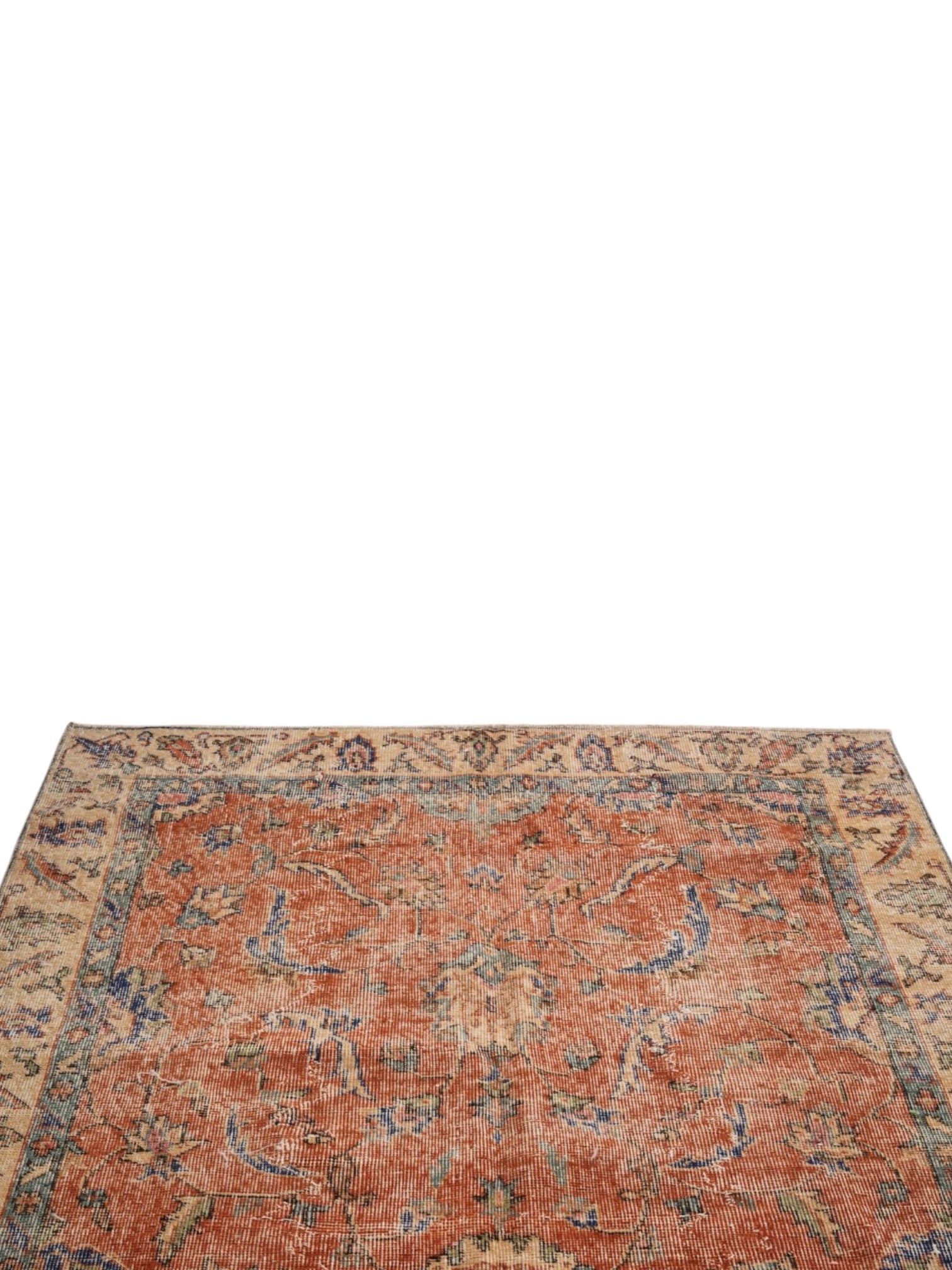 Vintage Turkish Rug - Terracotta Sol Oushak (247cm x 131cm)