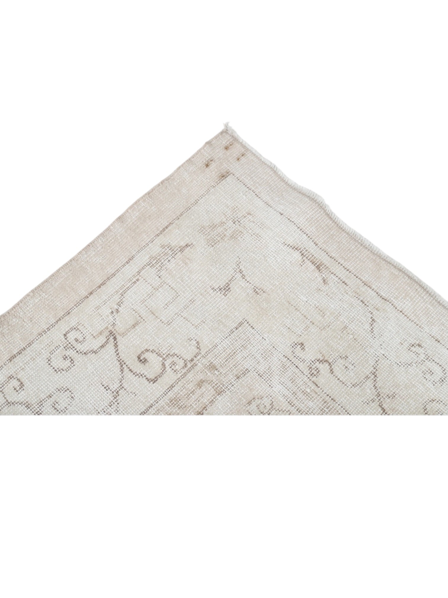Vintage Turkish Rug - Faded Pearl Oushak (294cm x 217cm)