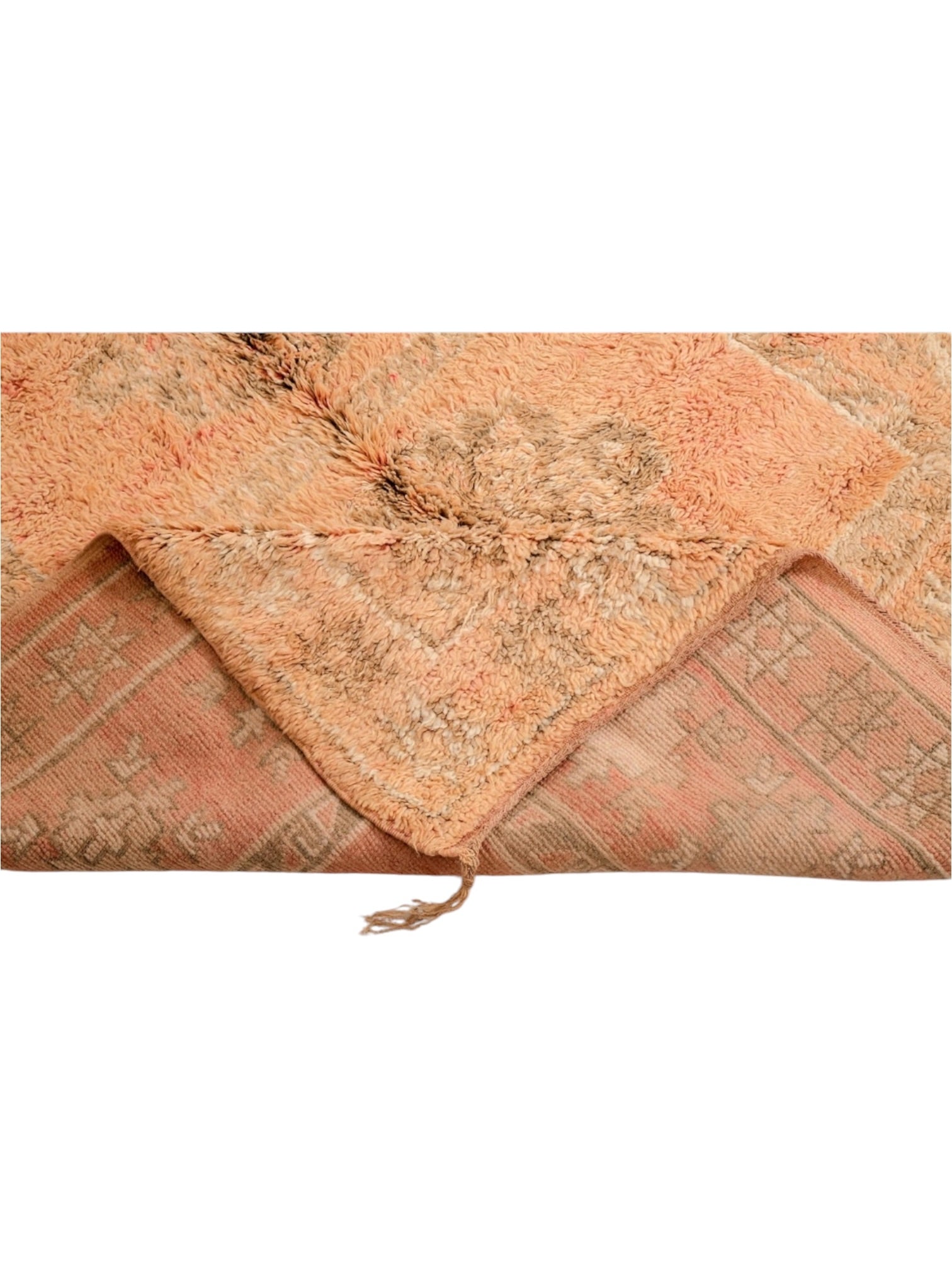 Rare Vintage Moroccan Rug | 288cm x 171cm - Peach Manor Boujaad