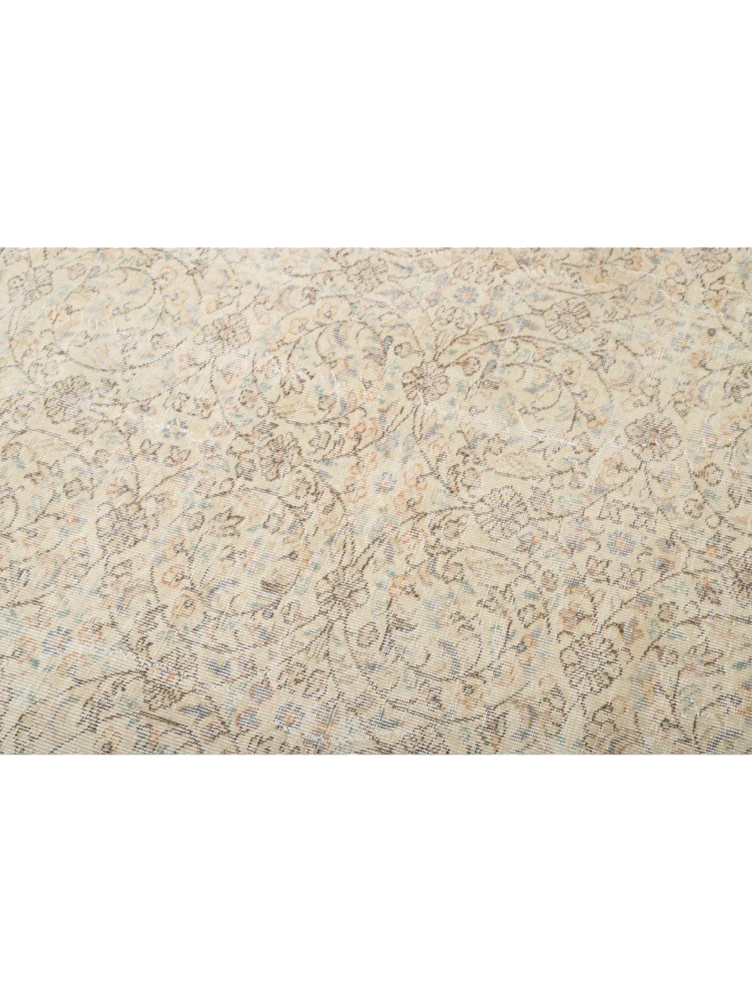 Vintage Turkish Rug - Faded Meadow Oushak (313cm x 207cm)