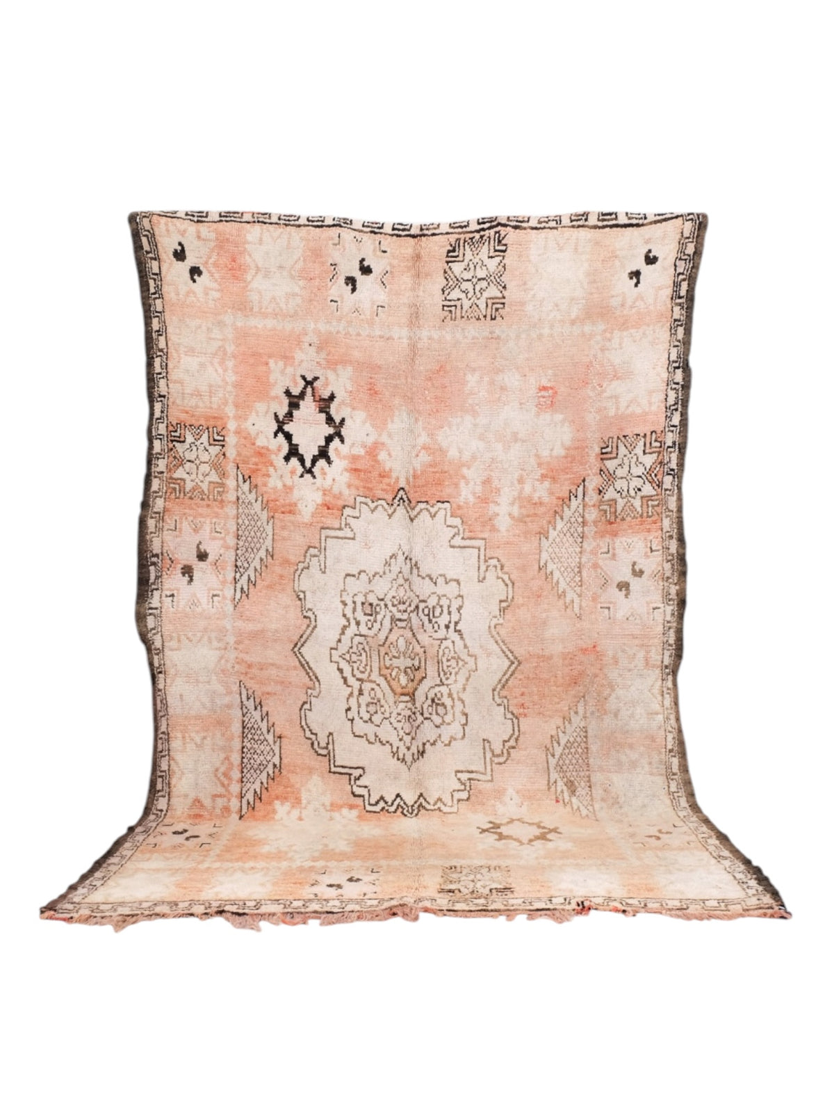 Rare Vintage Moroccan Rug | 297cm x 186cm - Coral Medina Boujaad