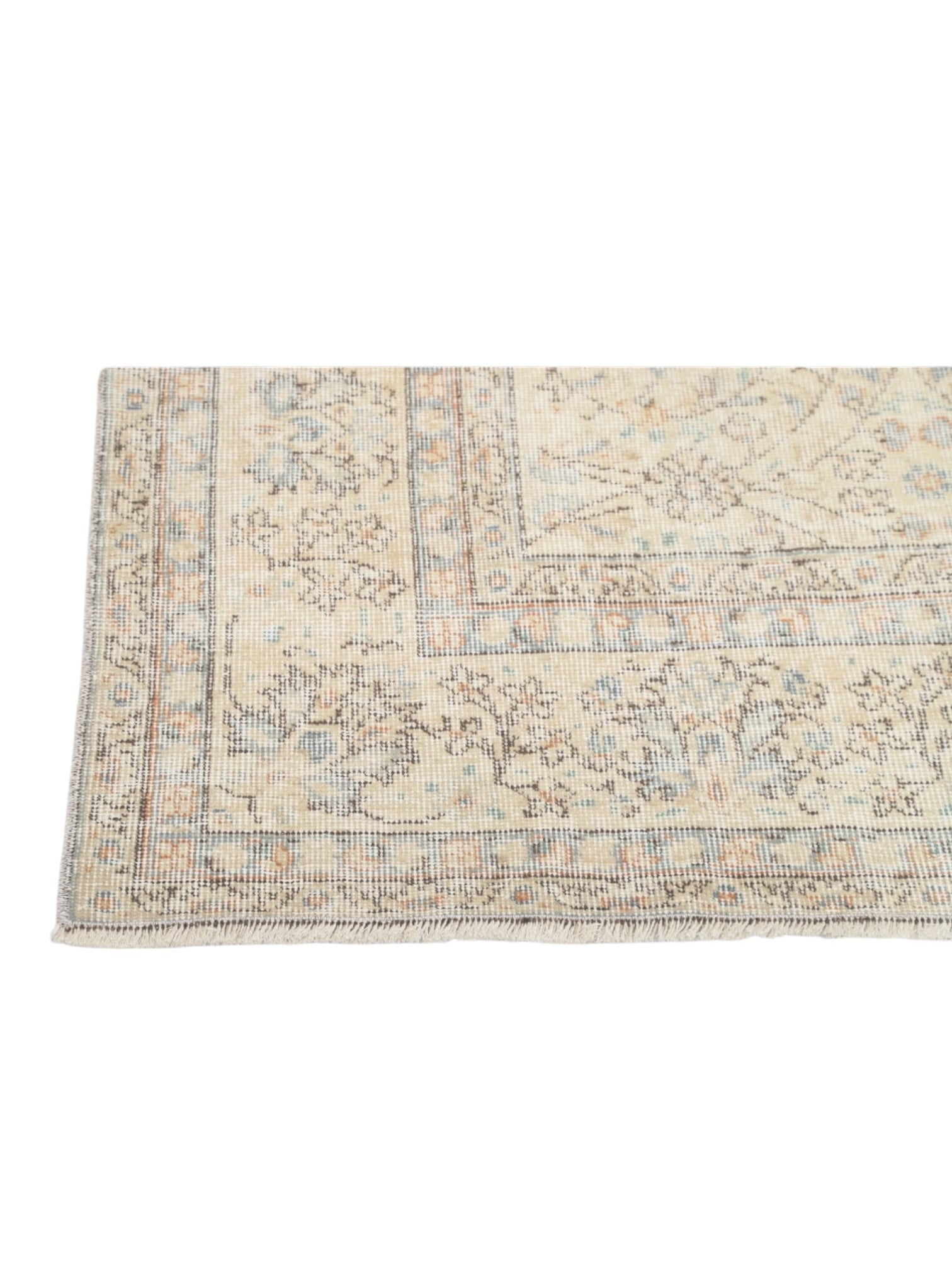 Vintage Turkish Rug - Faded Meadow Oushak (313cm x 207cm)