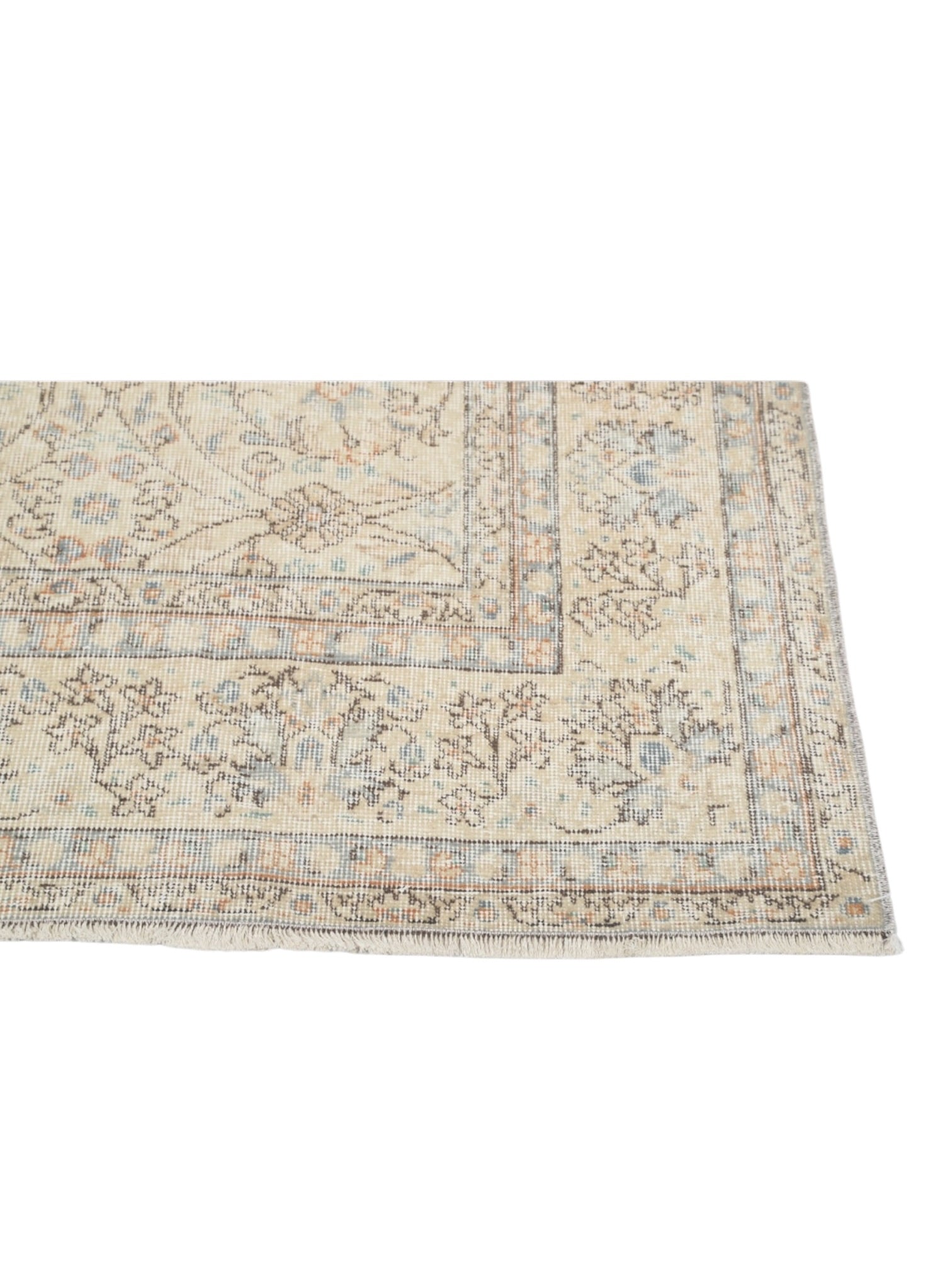 Vintage Turkish Rug - Faded Meadow Oushak (313cm x 207cm)