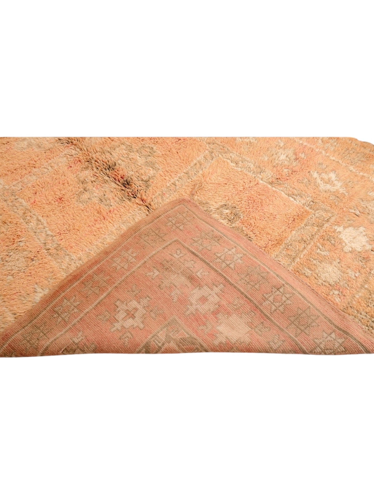 Rare Vintage Moroccan Rug | 288cm x 171cm - Peach Manor Boujaad