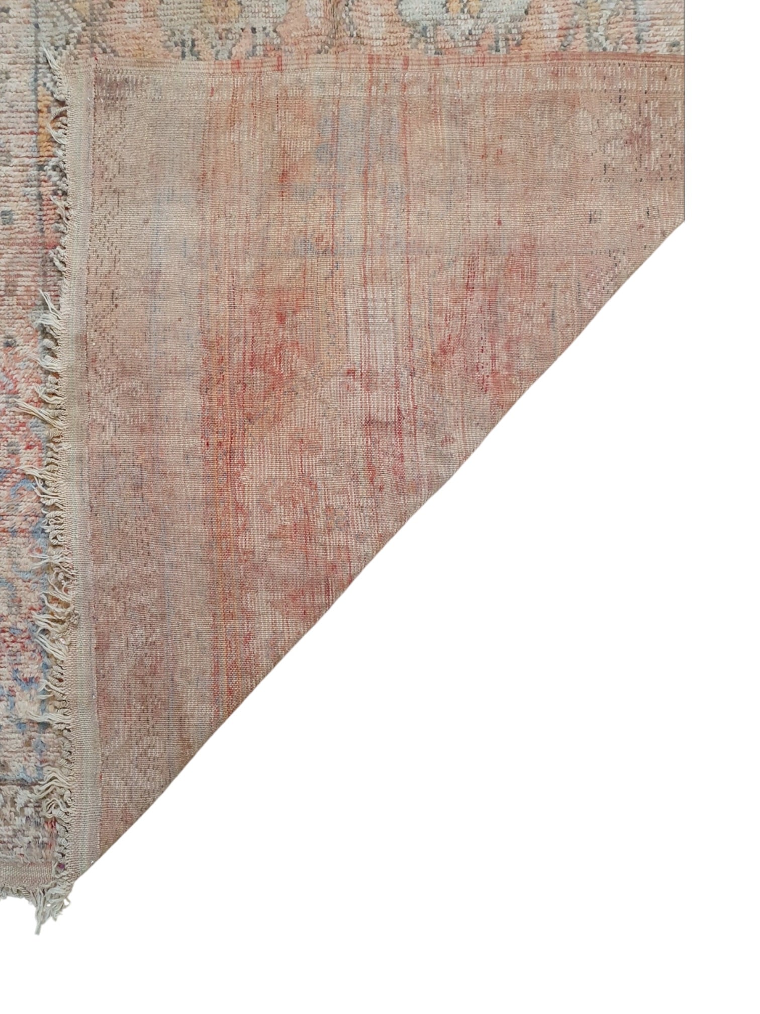 Vintage Moroccan Rug | 389cm x 173cm - Peach Sorbet Boujaad
